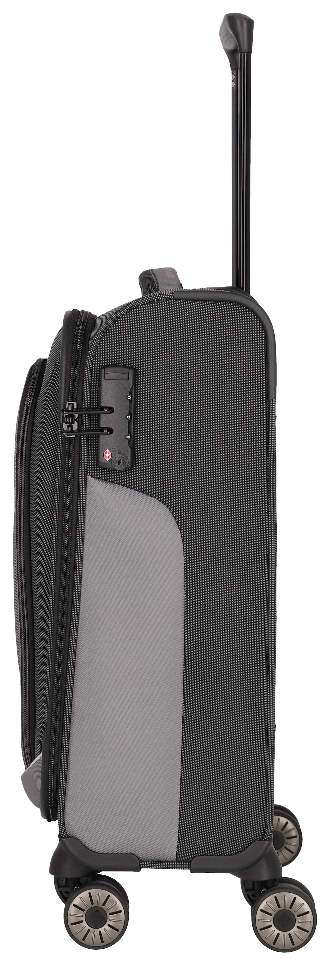travelite Trolleyset »VIIA S/M/L und Reisetasche« Kofferset Reisegepäck mit erweiterbarem Volumen und TSA Schloss