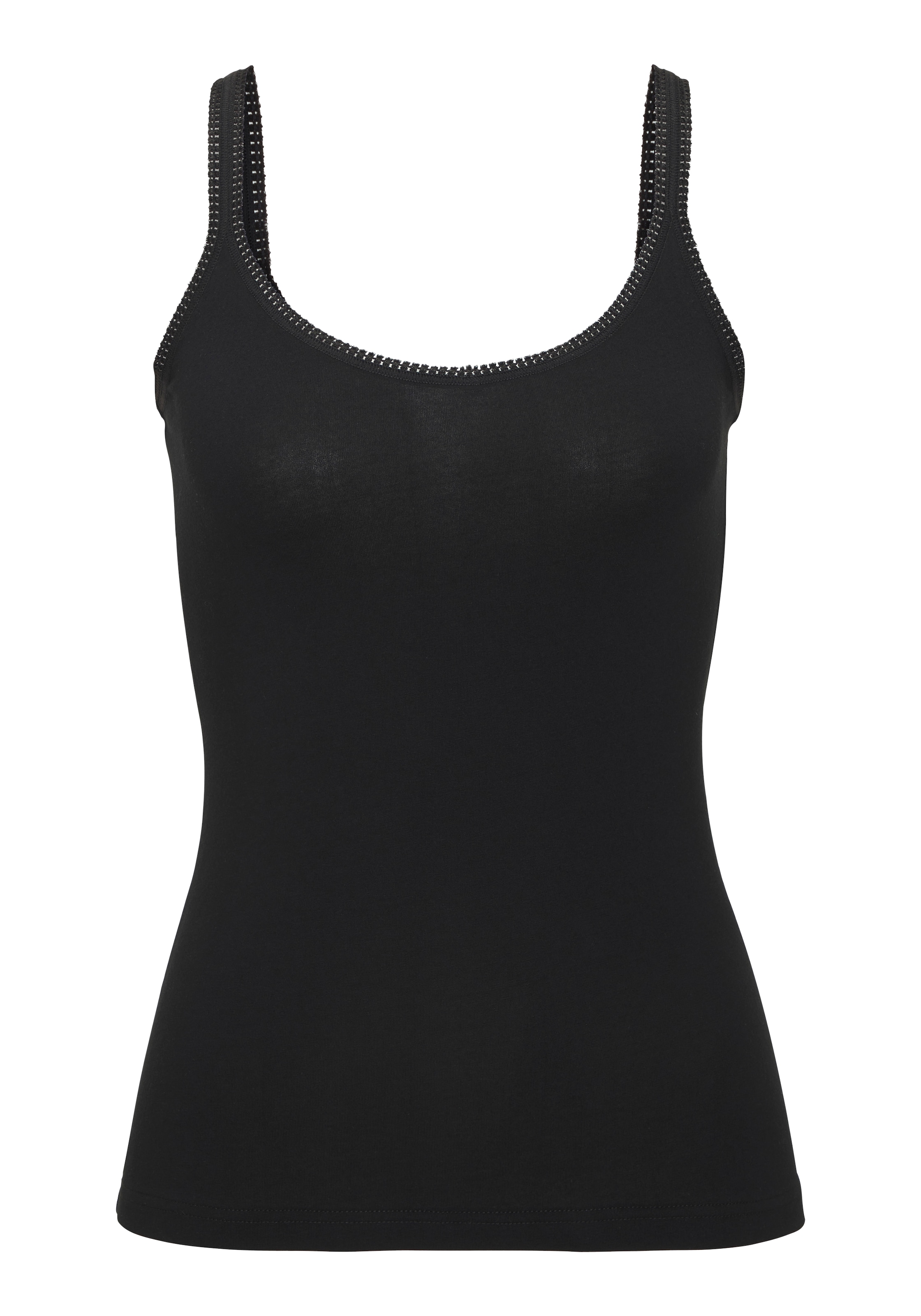 LASCANA Sous-chemise pack de 2,  encolure joliment arrondie, bretelles réglables