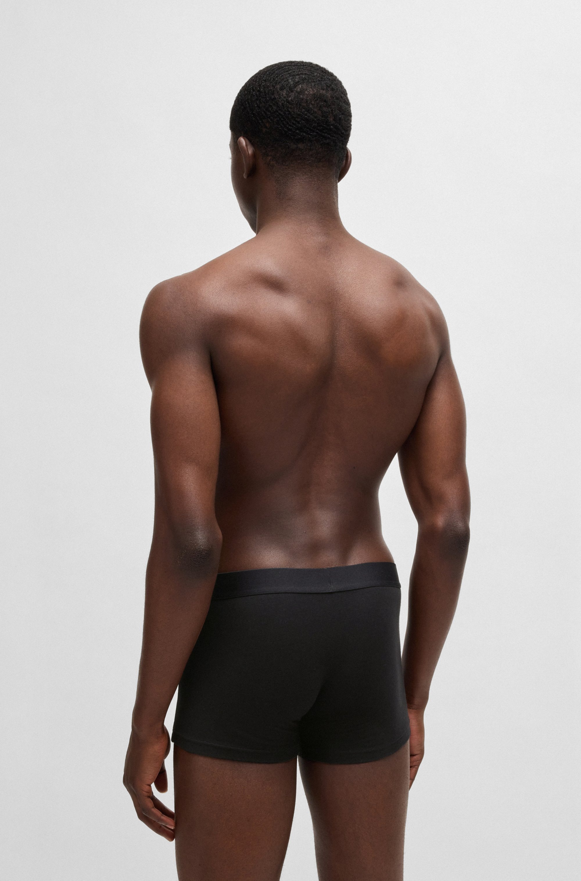 HUGO Underwear Tronc Set, 3 cuis mit kontrastfarbenen Logobadge