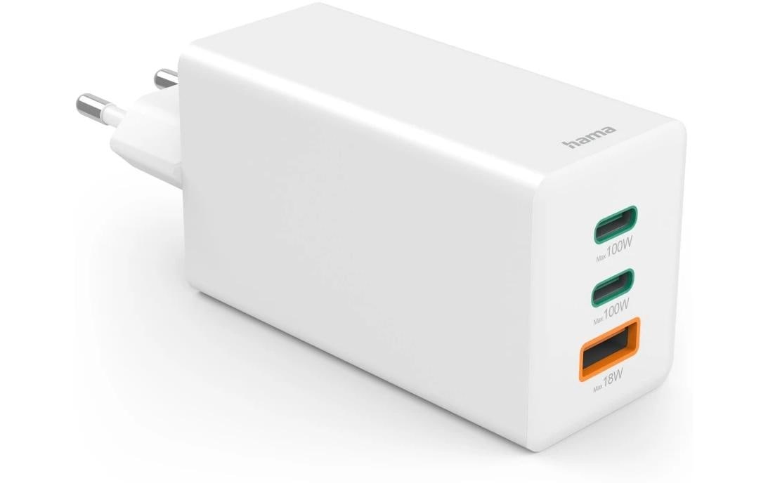 Hama Chargeur USB »Gan charger 1x USB-A 2x USB-C 100 W«