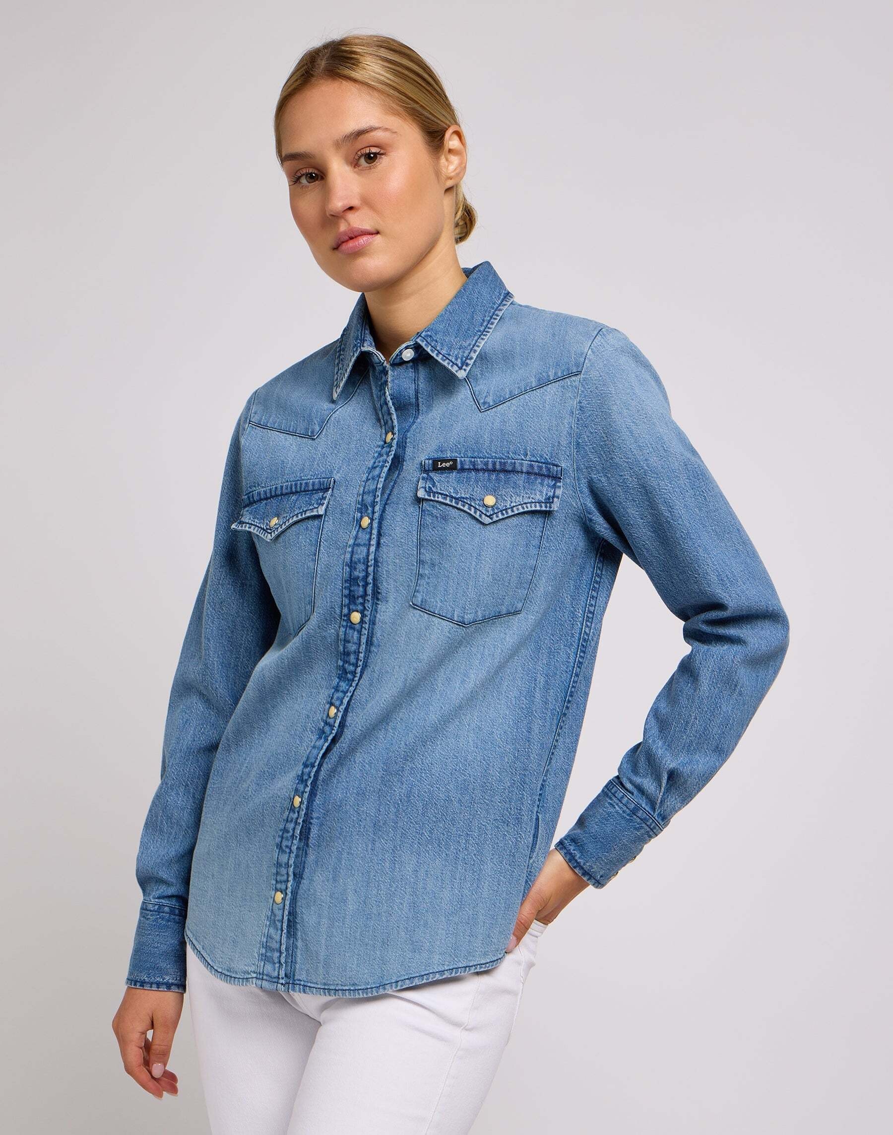 Lee® Jeansbluse »Lee Jeanshemd Regular Western Shirt«
