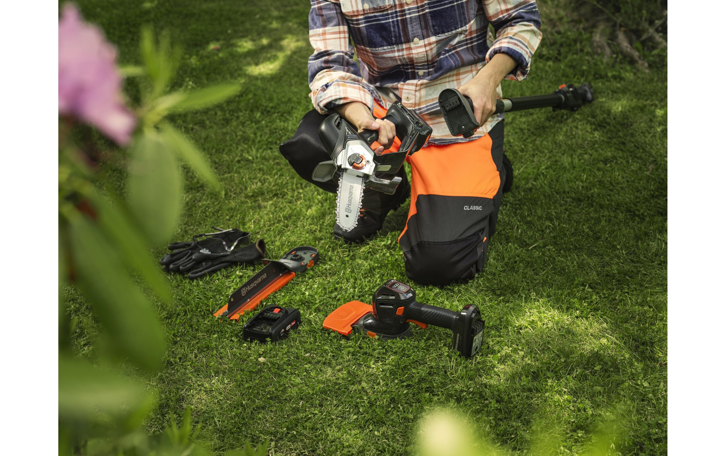 Husqvarna Tronçonneuse à batterie »Aspire P8X-P4A mit Akku und Ladegerät«