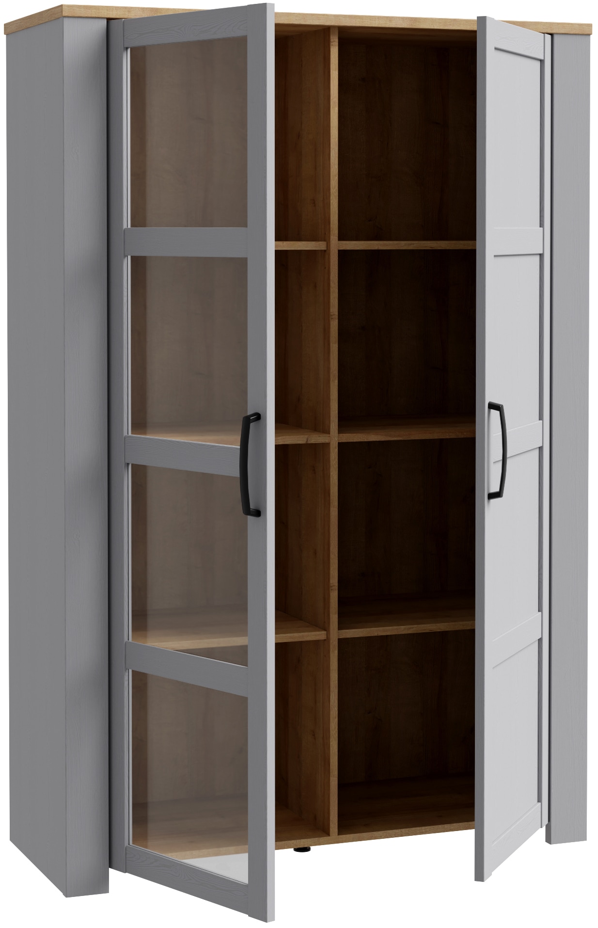 FORTE Buffet haut »Bohol, Vitrine mit Glastüre, viel Stauraum« Largeur 106 cm