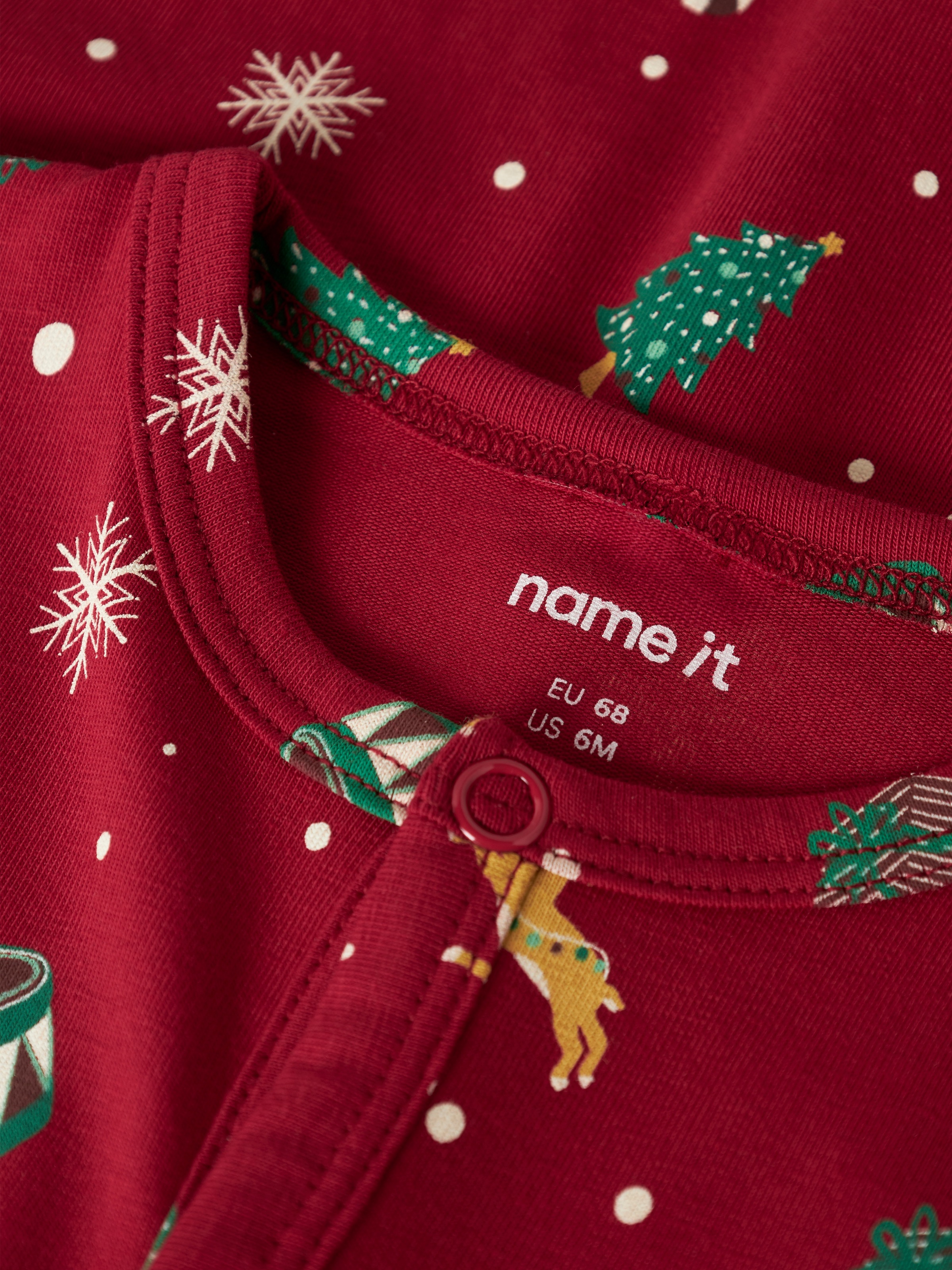 Name It Grenouillère »NBNVISMAS LS NIGHTSUIT« mit Weihnachtsmotiv