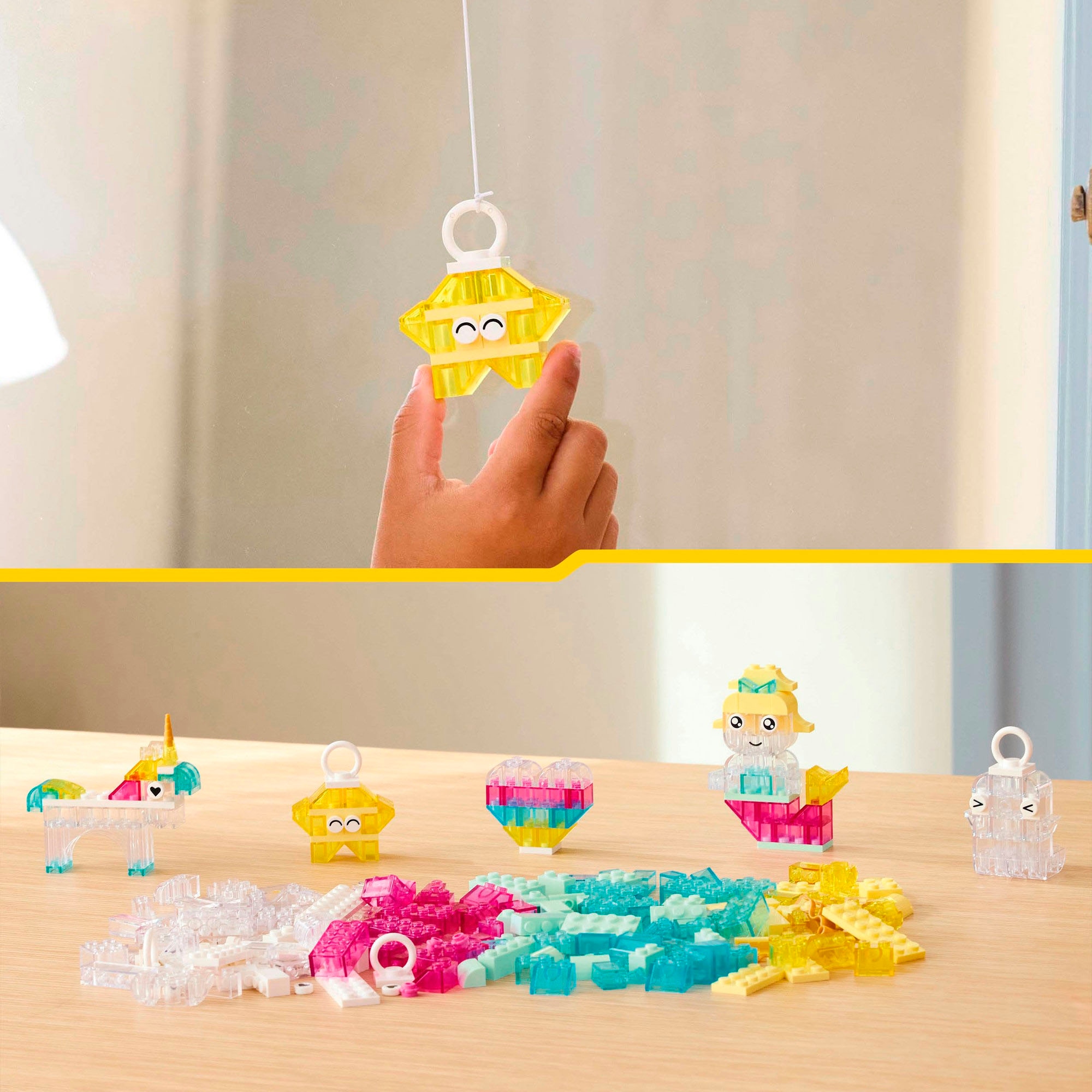 LEGO® Konstruktionsspielsteine »Zauberbox mit durchsichtigen Steinen (11040), LEGO® Classic« Made in Europe