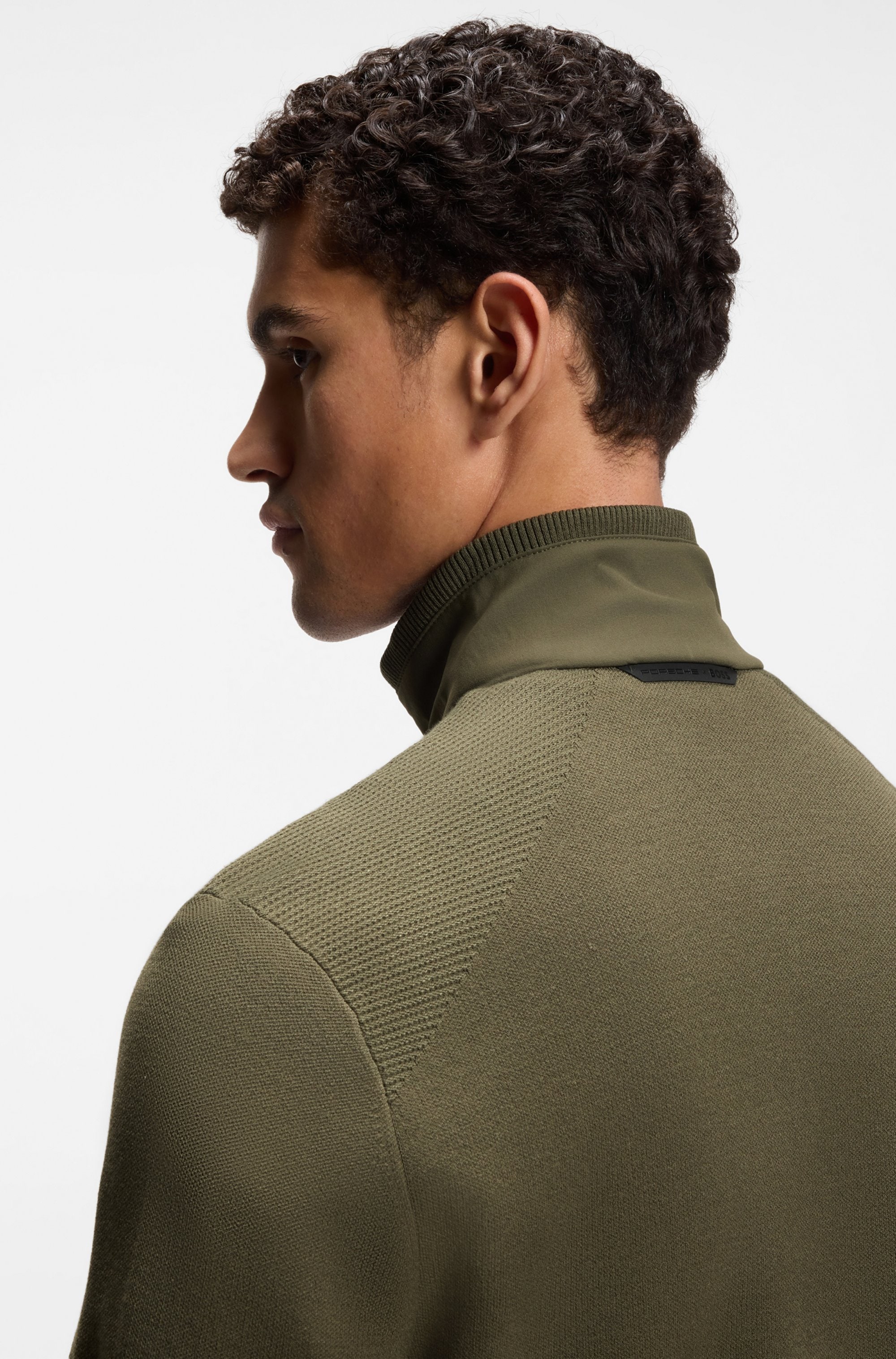 BOSS GREEN Veste hybride »Porsche Spirit 70 Capsule Collection« Premium Herrenmode Limited Seidenmix Tech Strickqualität Tech Knitwear