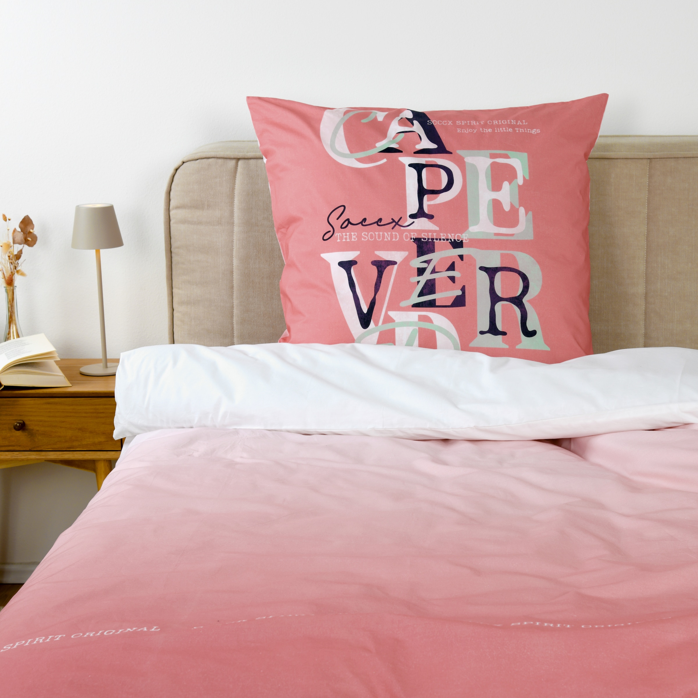 SOCCX Linge de lit réversible »Coral Gradient« 2 étiquette tissée