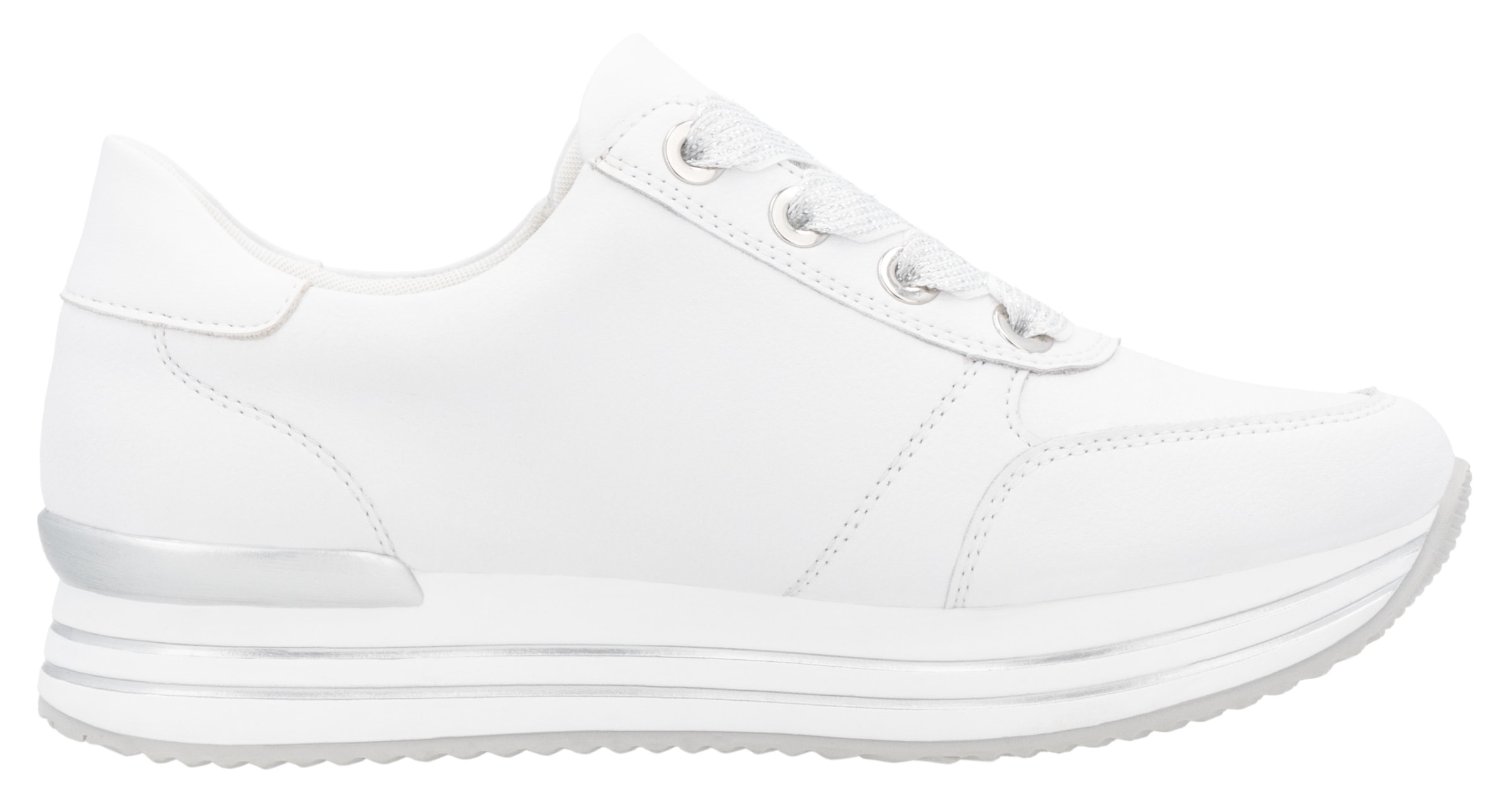 Remonte Plateausneaker  , Freizeitschuh, Halbschuh, Schnürschuh mit gepolstertem Schaftrand