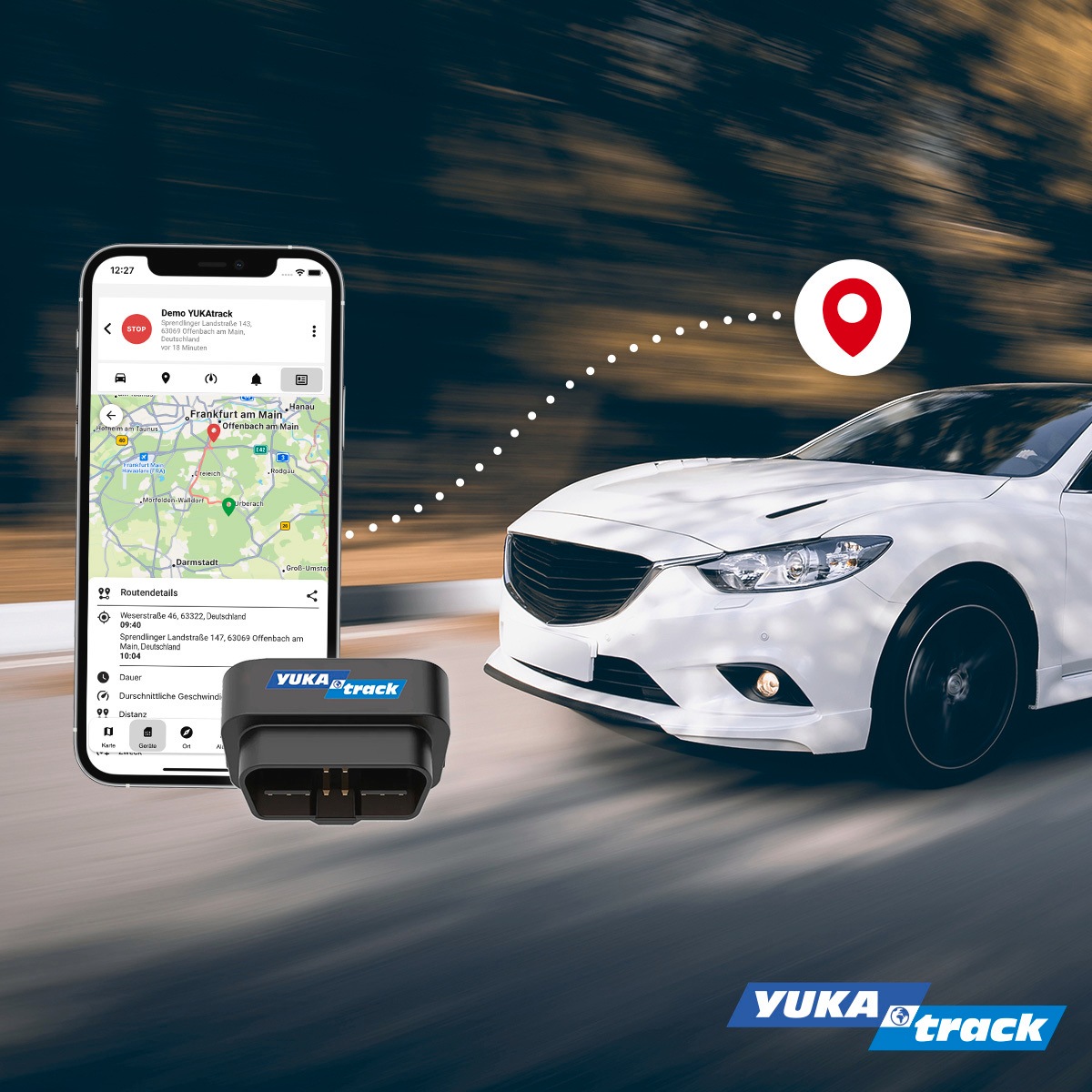   GPS-Tracker »OBD (2G)« europaweite Datenflat für 12 Monate