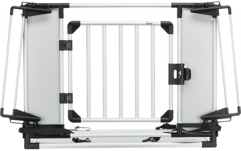 TRIXIE Tierabsperrgitter »Auto-Gitter Universal« Aluminium | Kunststoff Montage ohne Bohren und Schrauben 114 cm breit
