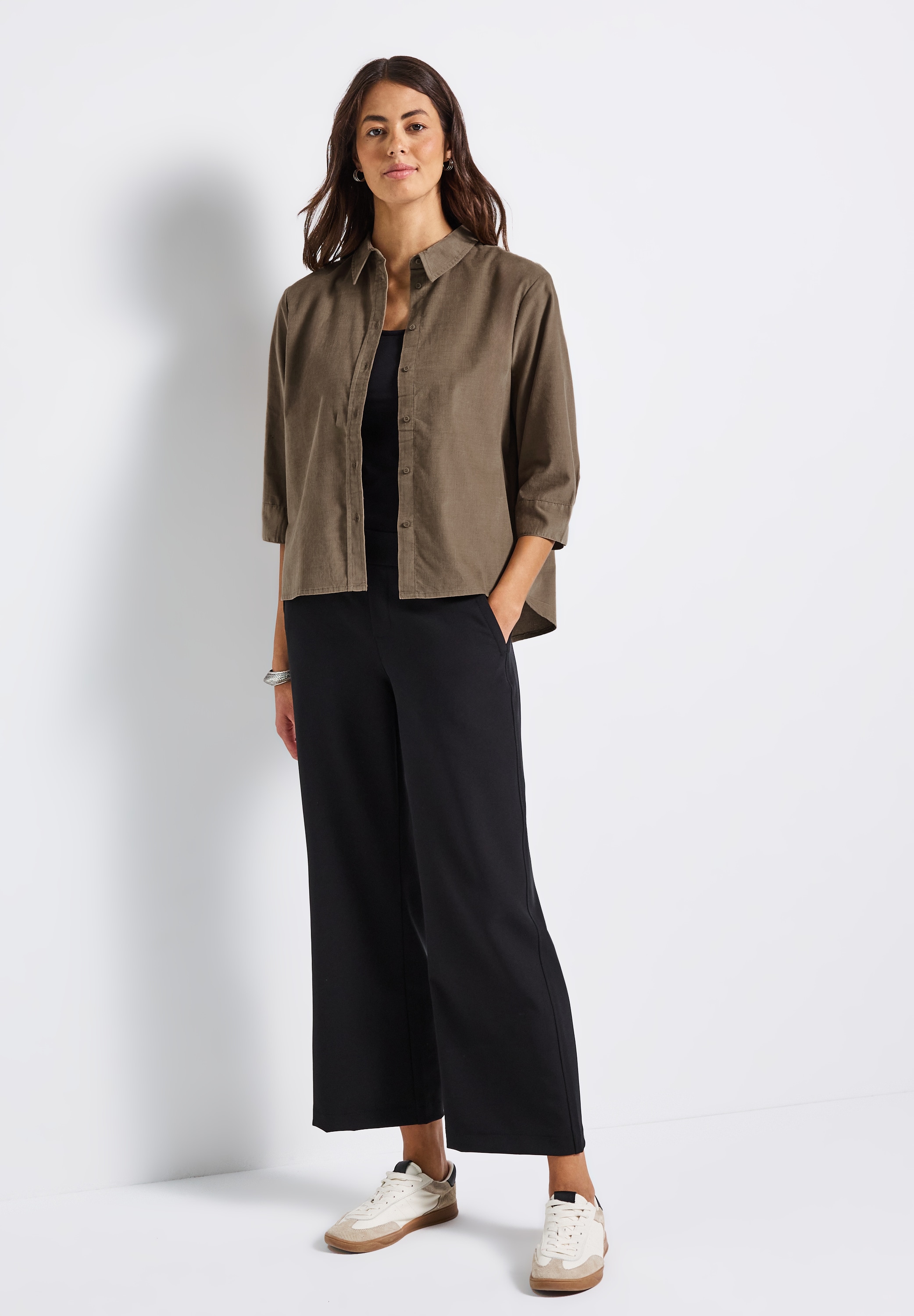 STREET ONE Blouse chemise , in Cord Qualität
