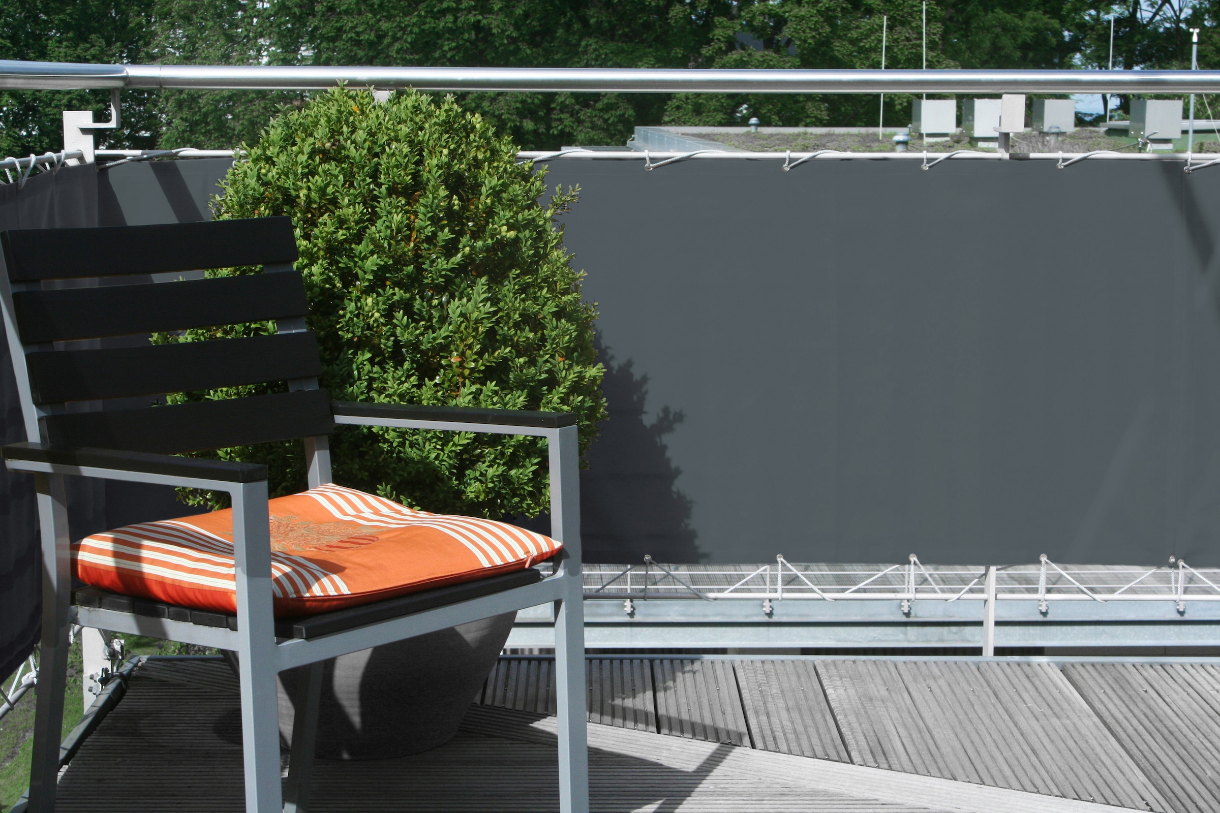 Floracord Balkonsichtschutz BxH: 500x90 cm, anthrazit