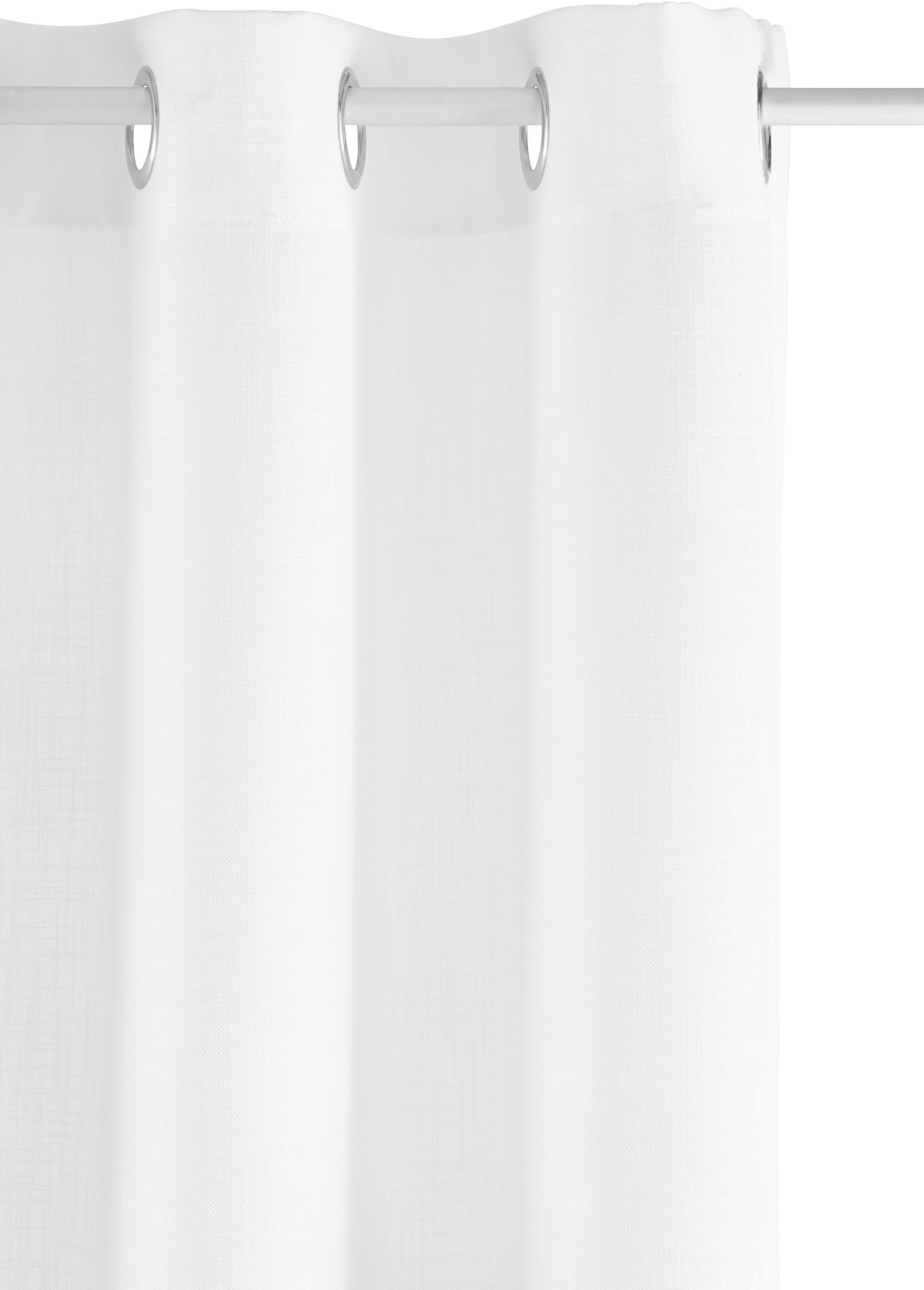 my home Rideau »Nora« Œillet 1 cuis tlg. Leinenlook, Polyester