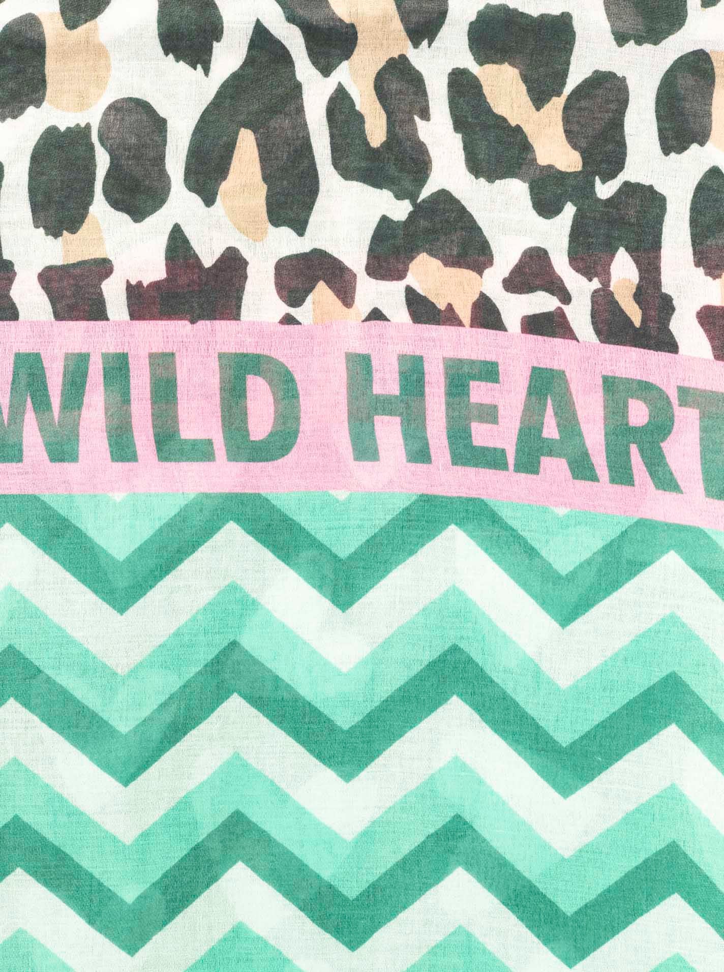 Zwillingsherz Écharpe »Viskose Mix "Wild Heart Mix"« leichter Schal mit Herz und Leo Motiv