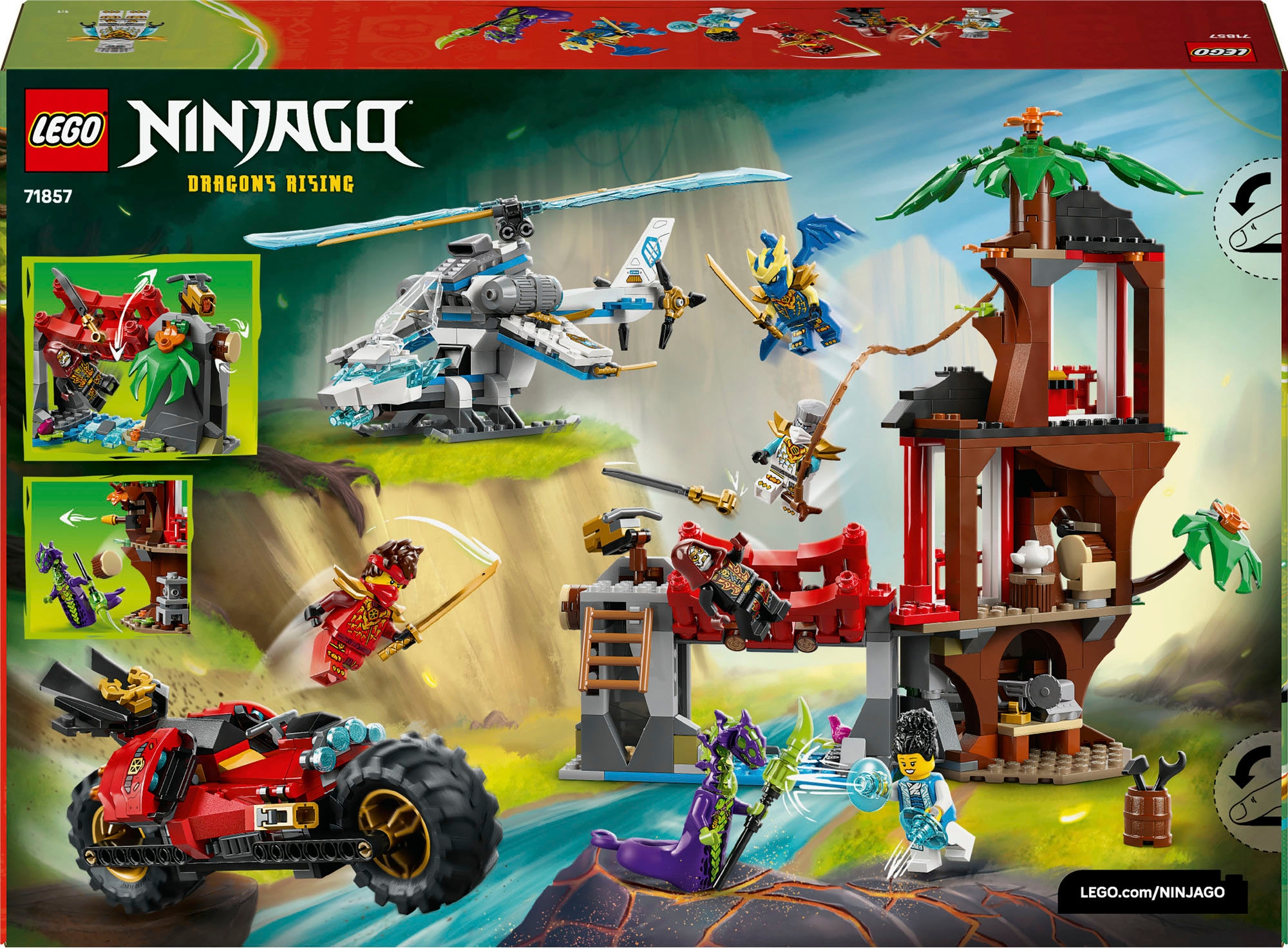 LEGO® Pions de construction »Showdown am Baumhaus mit dem Ninja-Bike (71857), LEGO Ninjago«