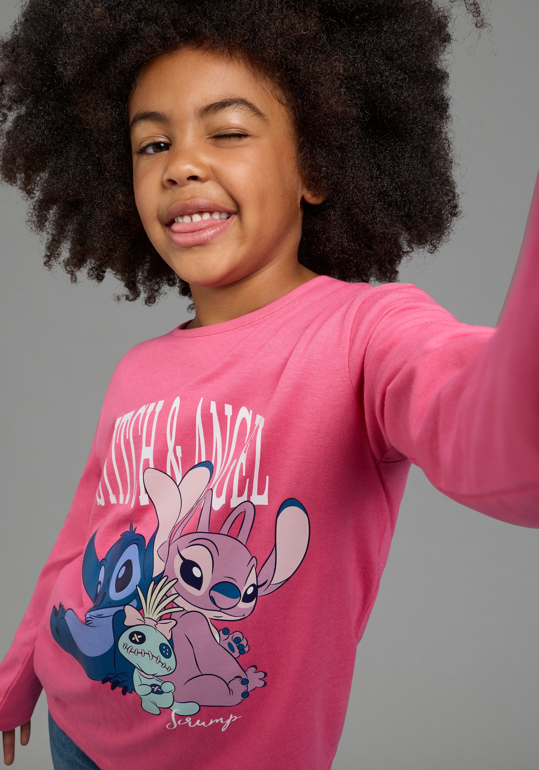 KIDSWORLD T-shirt à manches longues »STITCH Shirt, Disney« t-shirt Disney, manches longues, coupe basique, imprimé