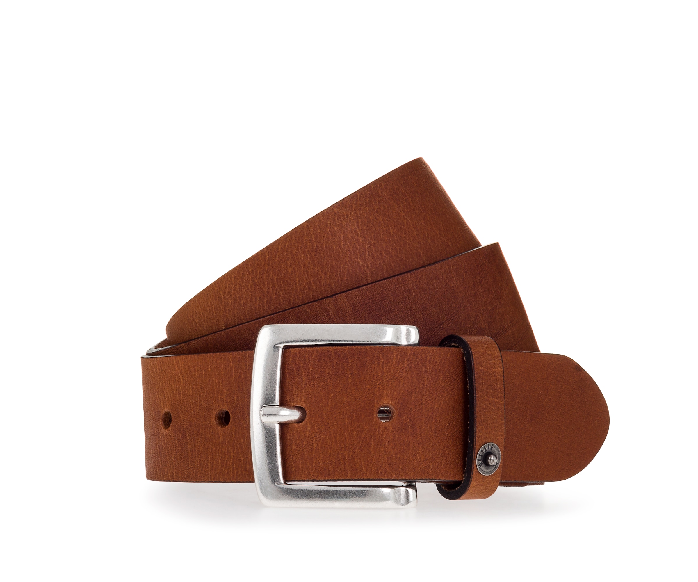 MUSTANG Ledergürtel 1 Stk. Mit Druckknopf-Applikation auf der Schlaufe, 4 cm