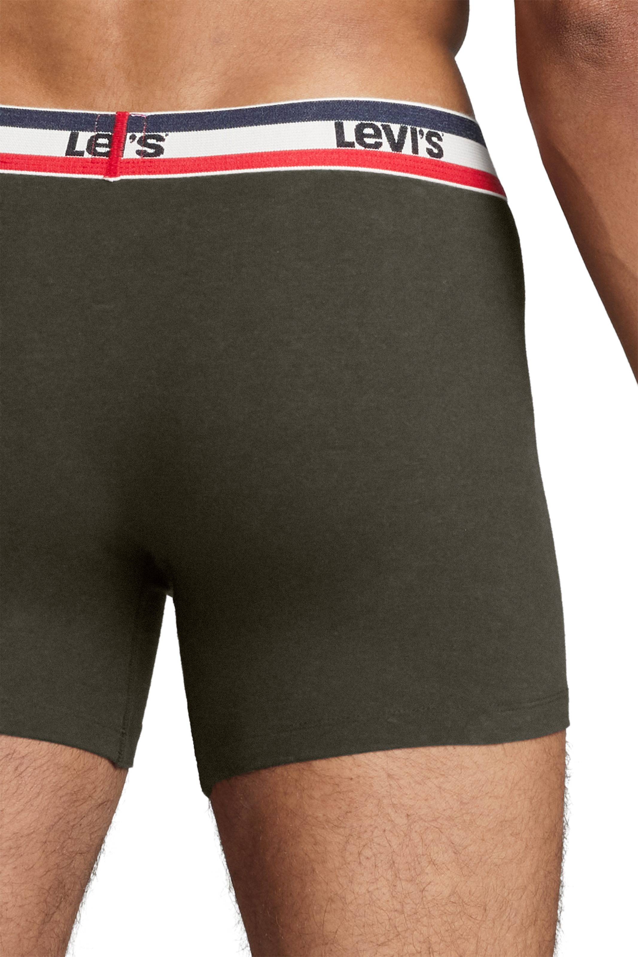 Levi's® Boxers »LEVIS MEN SPRTSWR LOGO BOXER BRIEF 3P« Packung, 3er Pack,  mit breitem Logobund