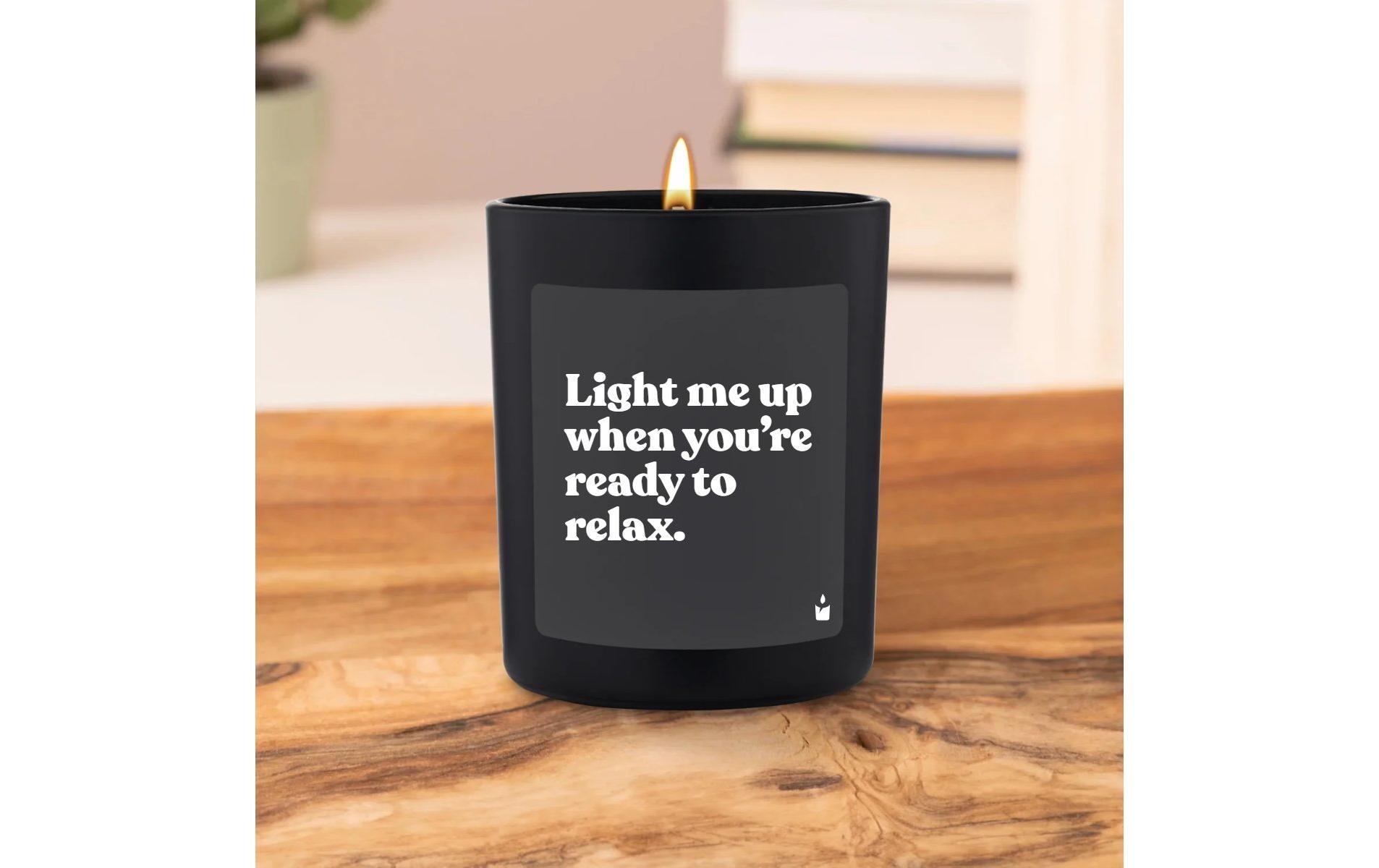   Bougie parfumée »ChattyCandles Light me up when you're ready to relax 6,7 x 8 cm«