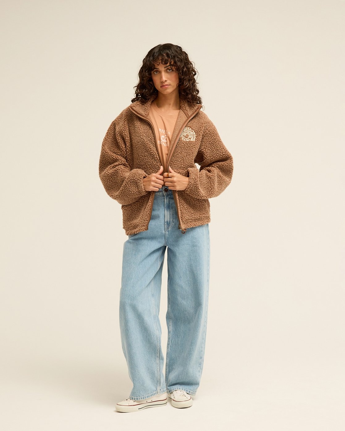 Billabong Veste polaire »BRING THE LIGHT« sportlicher, im Sherpa-Look, aus Polyester, wärmend, wasserabweisend