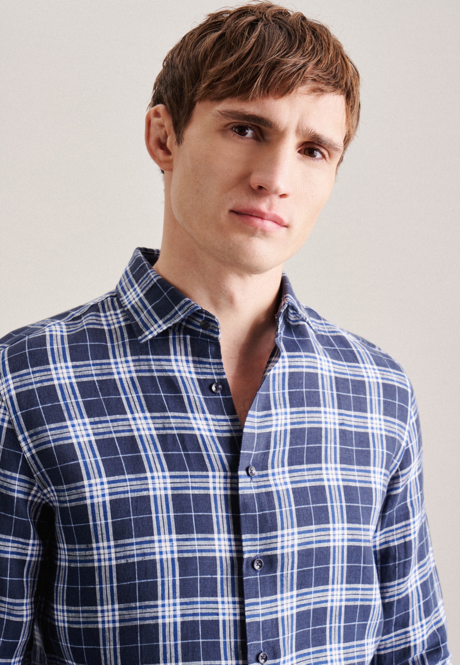 seidensticker Chemise d'affaires »X-Slim« X-Slim 1/1 Kentkragen Karo