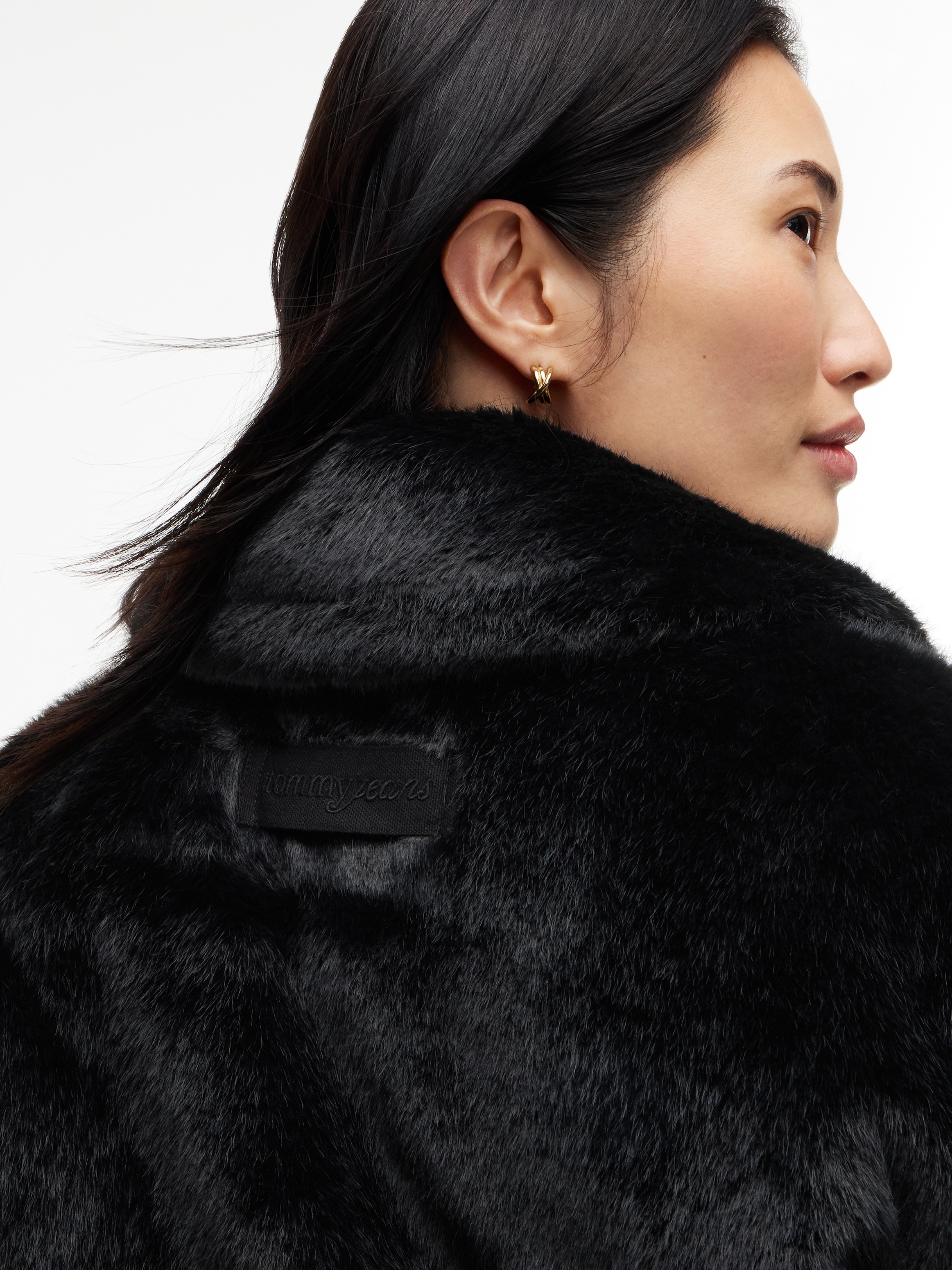 Tommy Jeans Veste courte »TJW FAUX FUR JACKET EXT« fibre synthétique, avec fausse fourrure