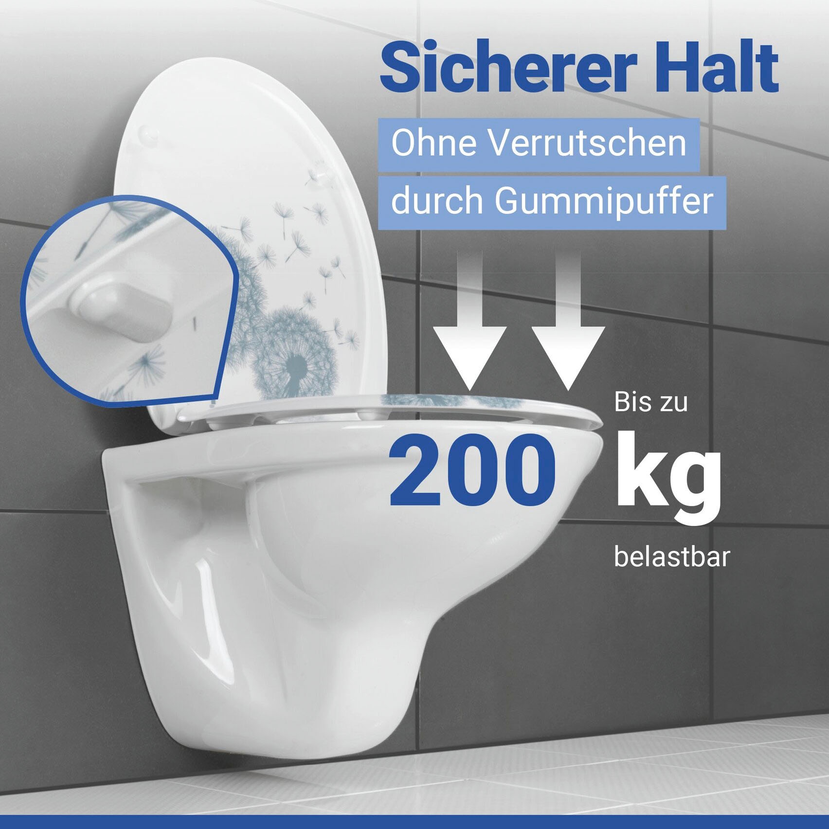 WENKO Siège de WC »Astera« duroplast, avec fermeture amortie