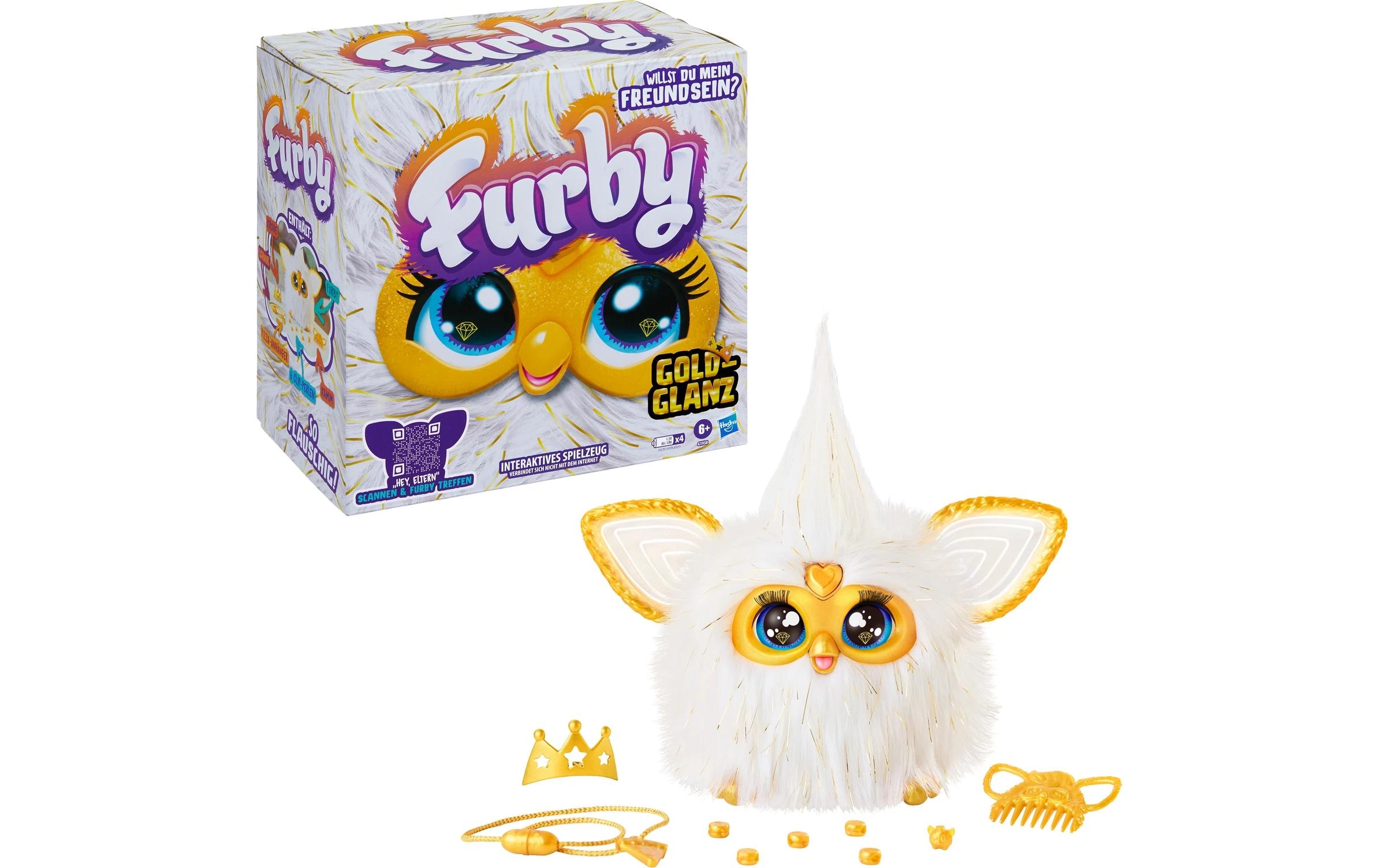   Figurine en peluche »Furby Gold Glam interaktives Spielzeug« avec effet lumière et son