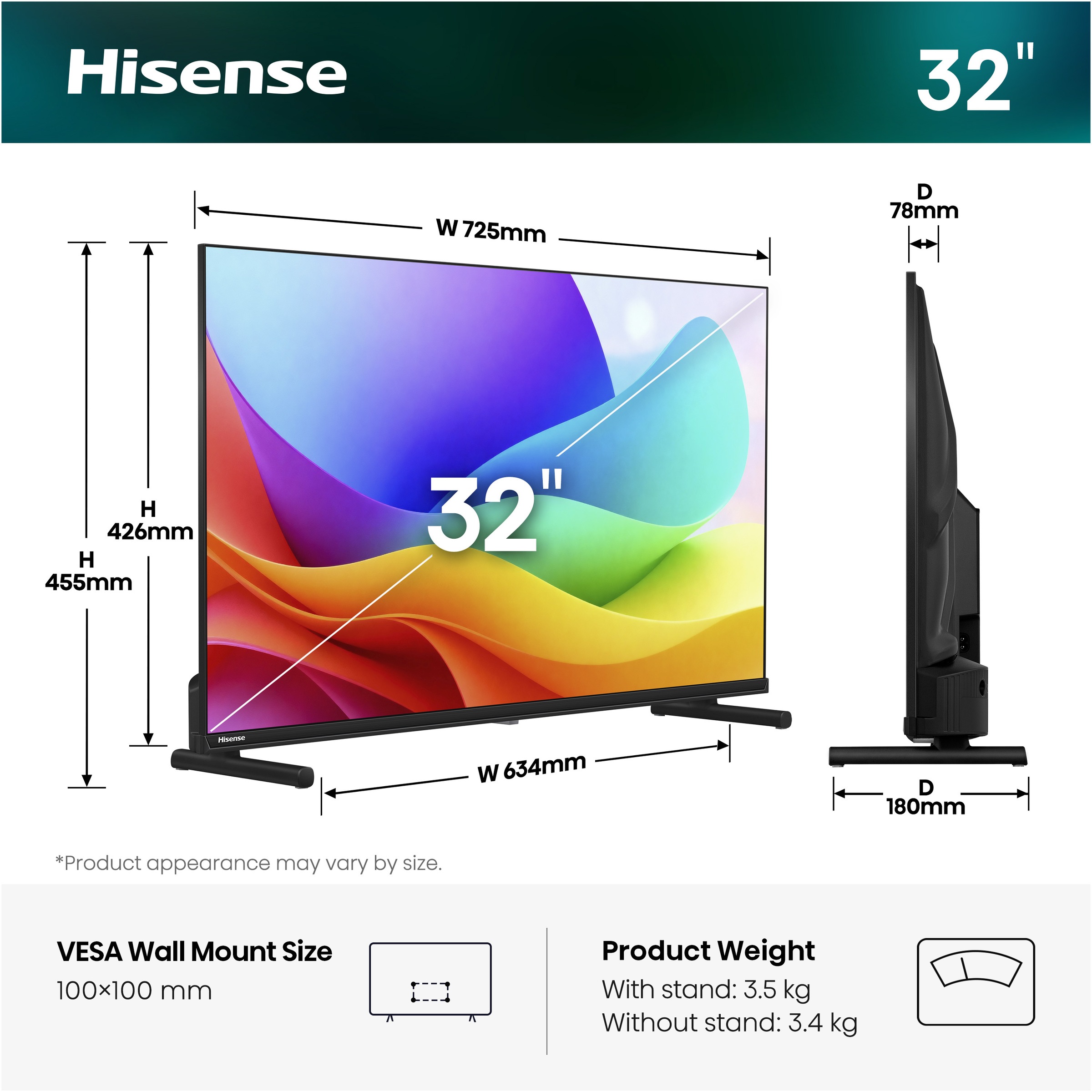 Hisense QLED-Fernseher »32A5DS« 80 cm/32 ″ Full HD Smart-TV