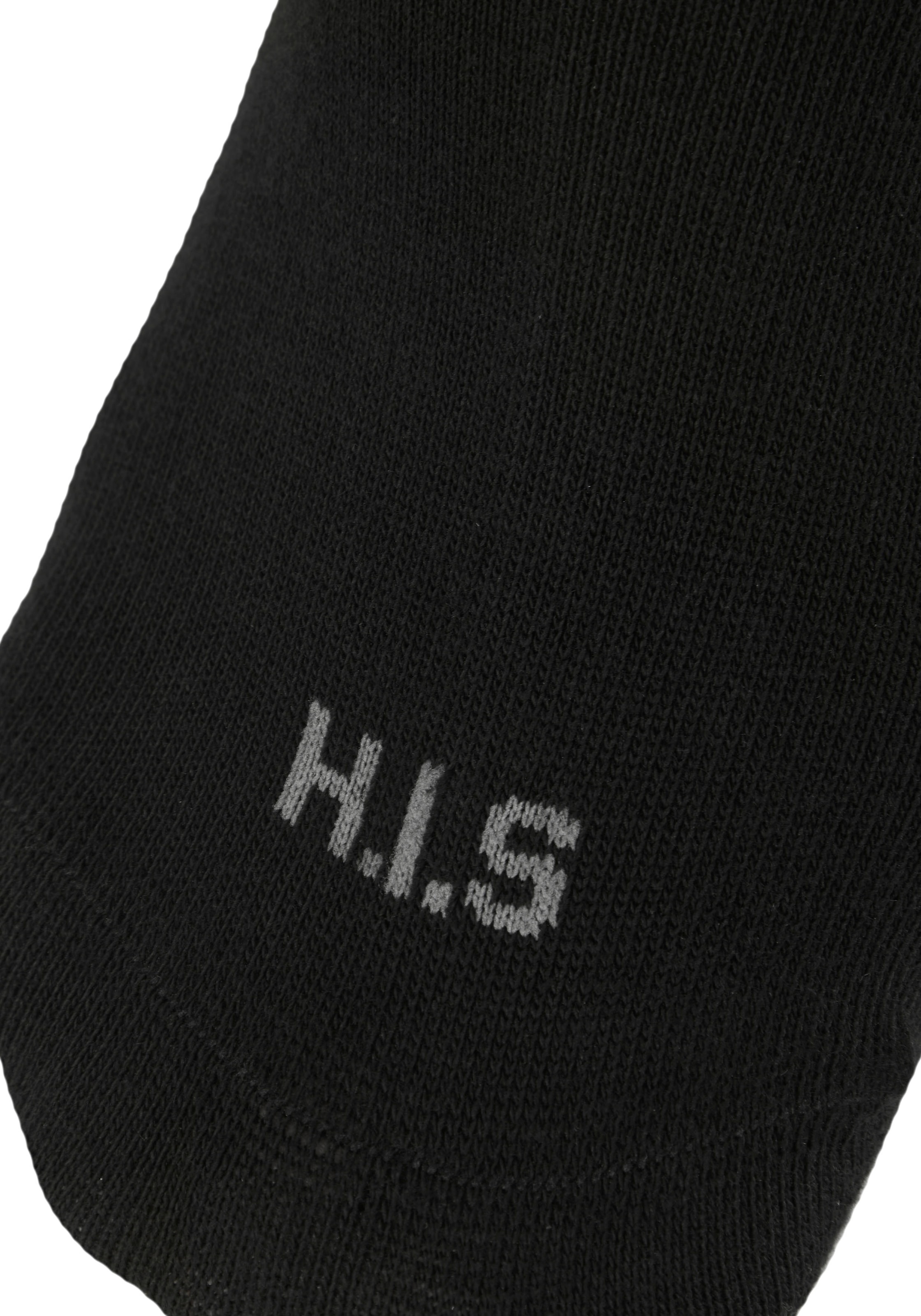 H.I.S Chaussettes courtes Paquet, 6 Couple tlg. unifarben und meliert in einer Packung