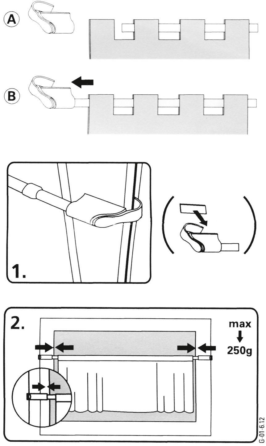 Good Life Barre à disques »Isi« Ø 10 mm 1 läufig-läufig ausziehbar