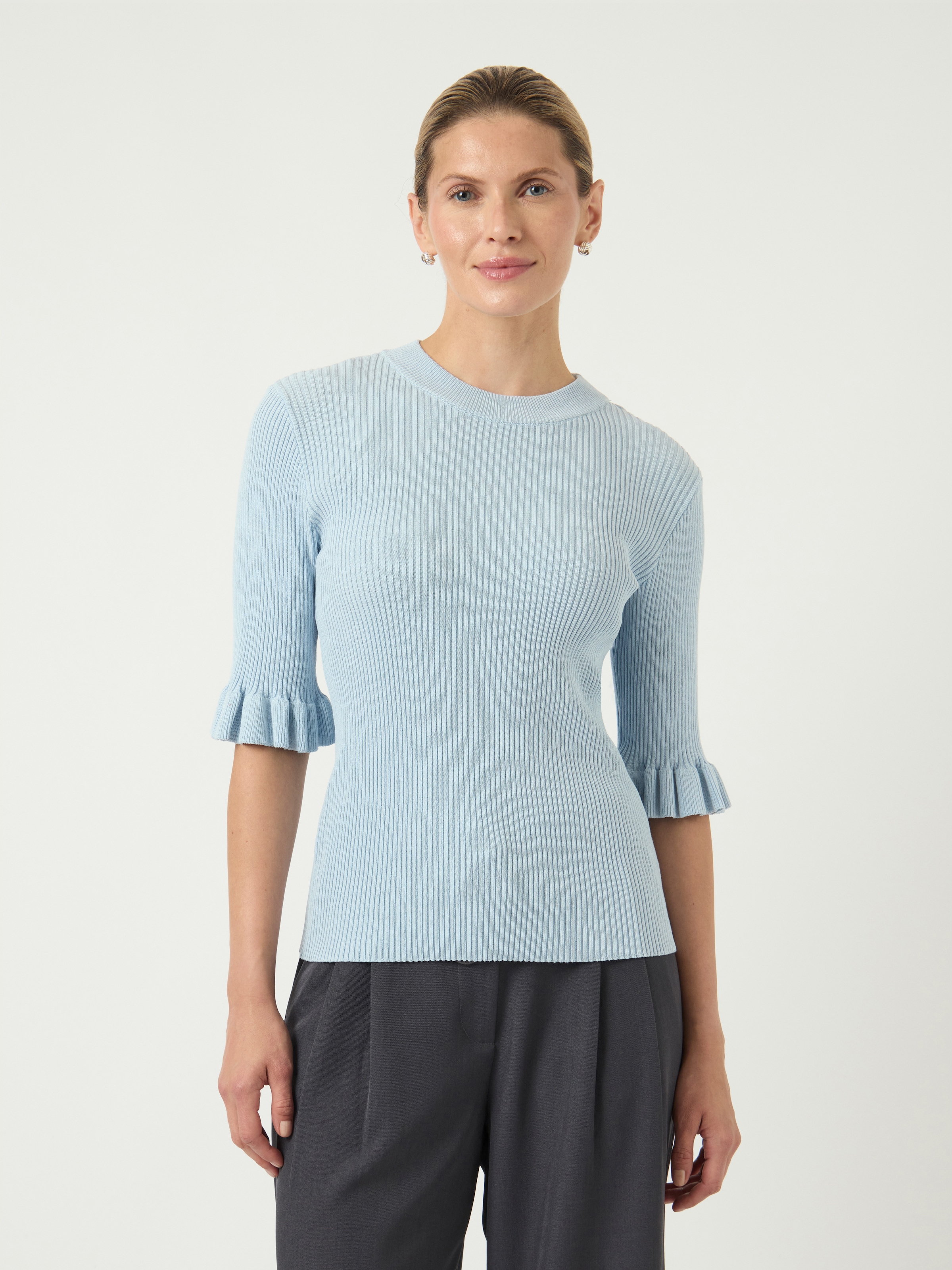 Y.A.S Rundhalspullover »YASMIKLA SS KNIT TOP S. NOOS«
