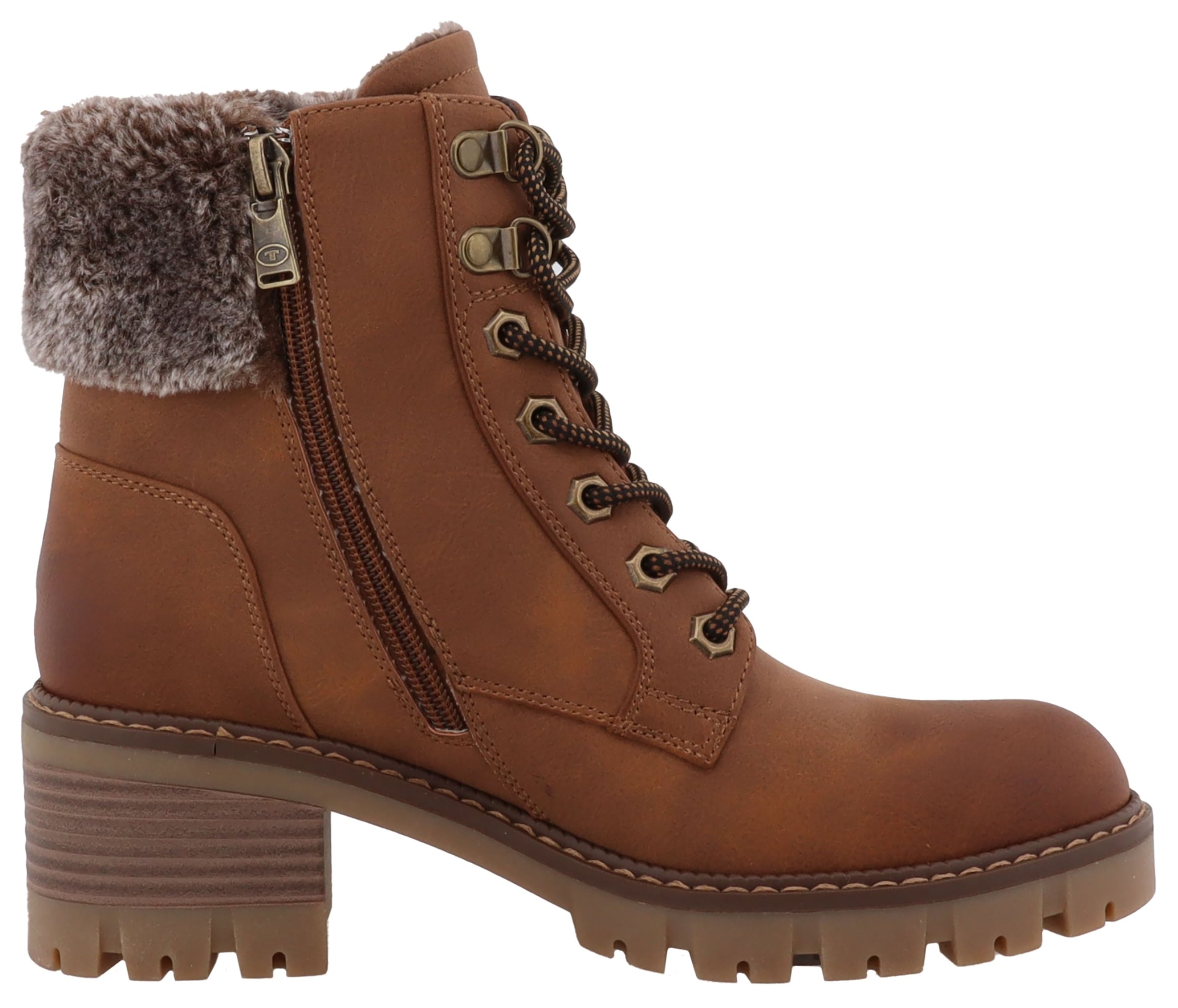 TOM TAILOR Bottes d'hiver  Workerboots, bottines à plateforme avec talon bloc