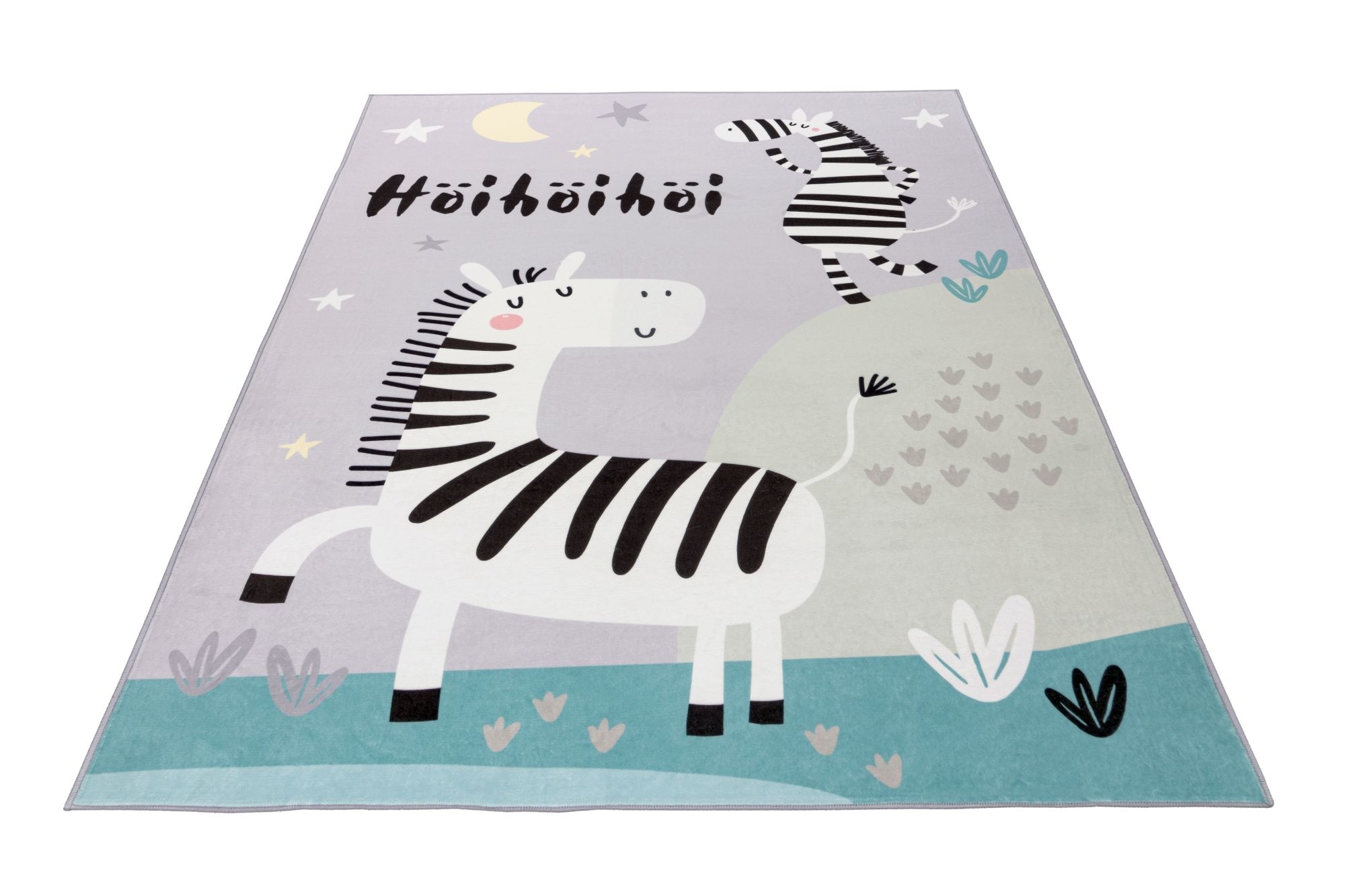 Obsession Kinderteppich »Magic Kids ML 103« rechteckig 8 mm Höhe niedliches Zebra Motiv, waschbar, Kinderzimmer