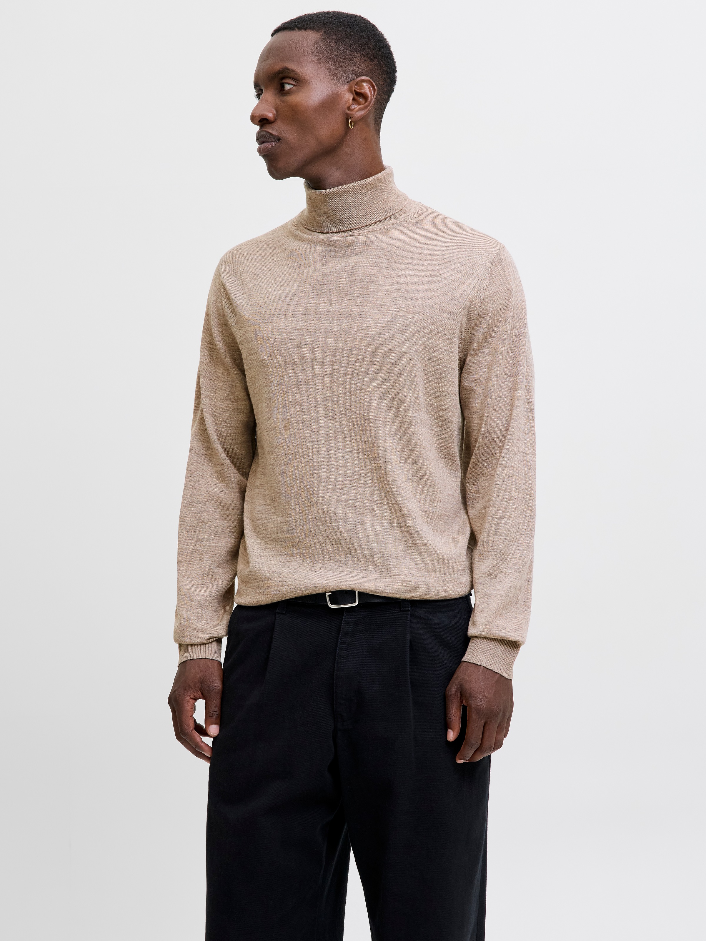 Jack & Jones Rollkragenpullover »JPRBLAMERINO KNIT ROLL NECK« Wolle, regular fit