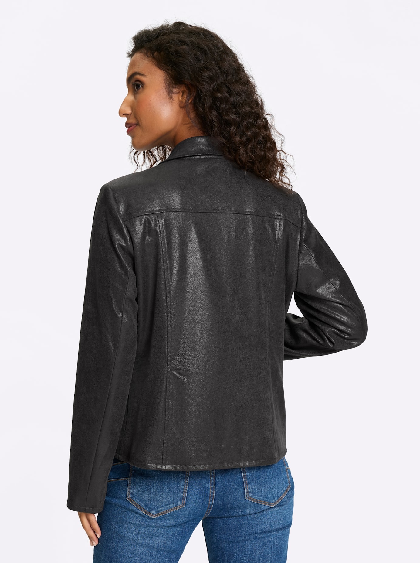 heine Lederimitat-Blazer »Lederimitat-Jacke«