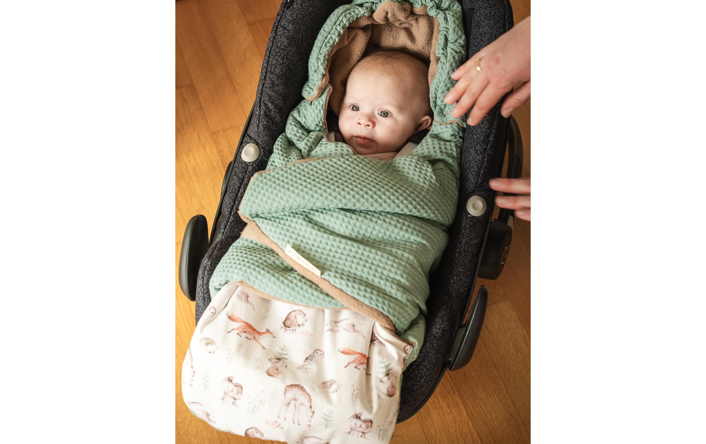 ULLENBOOM ® Couverture d'enveloppement »Waldfreunde 90 x 100 cm«