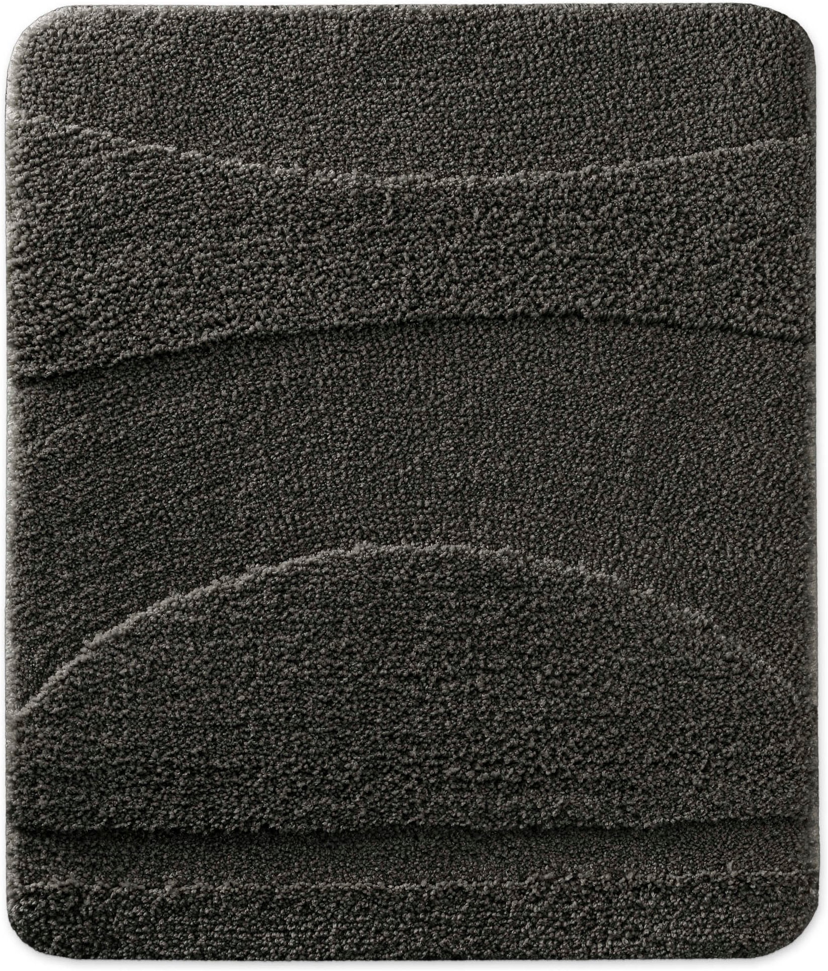 Wecon home Tapis de bain »Marc« Höhe 25 mm Badteppich, Hoch-Tief-Linien, weich, rutschhemmend, waschbar, getuftet