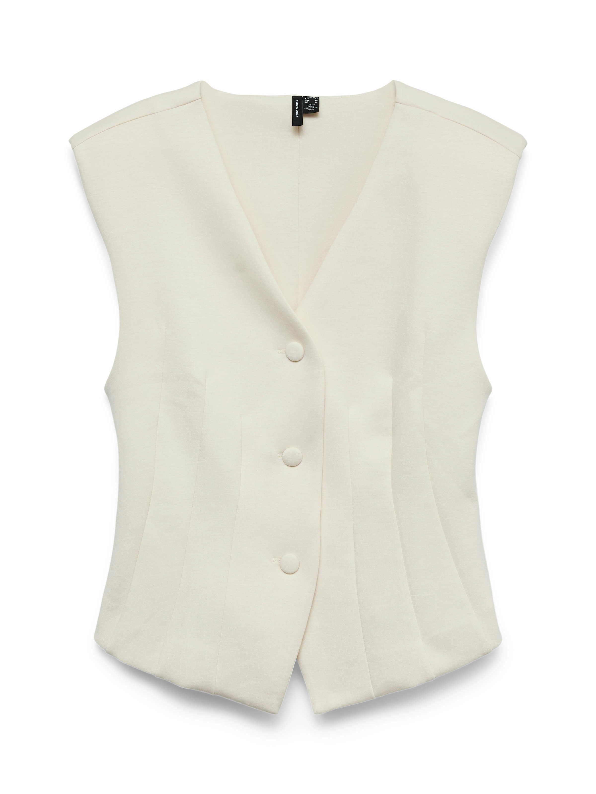 Vero Moda Gilet en jersey »VMSCARLET SL FITTED TOP JRS EXP« Materialmix mit Stretch, regular fit