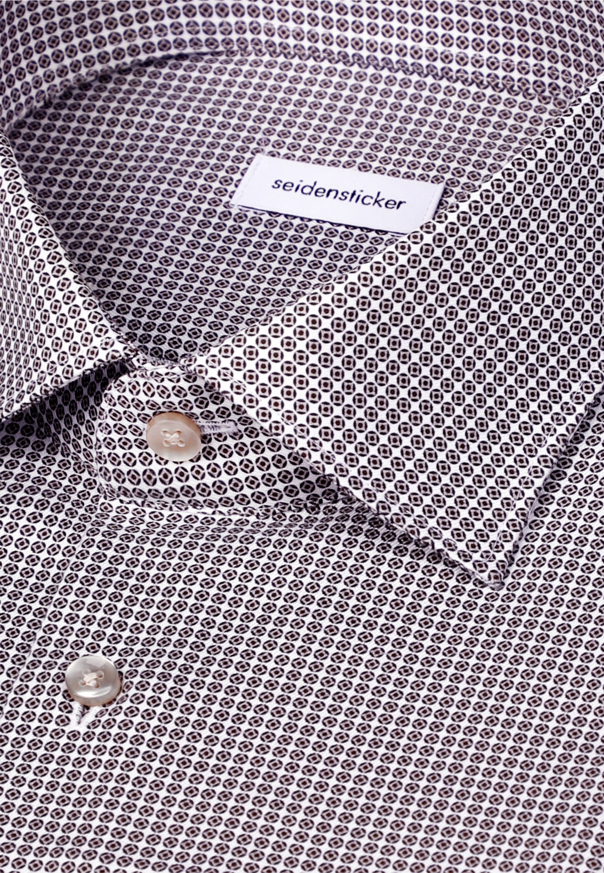 seidensticker Chemise d'affaires »Schwarze Rose« Regular 1/2 Kentkragen Druck