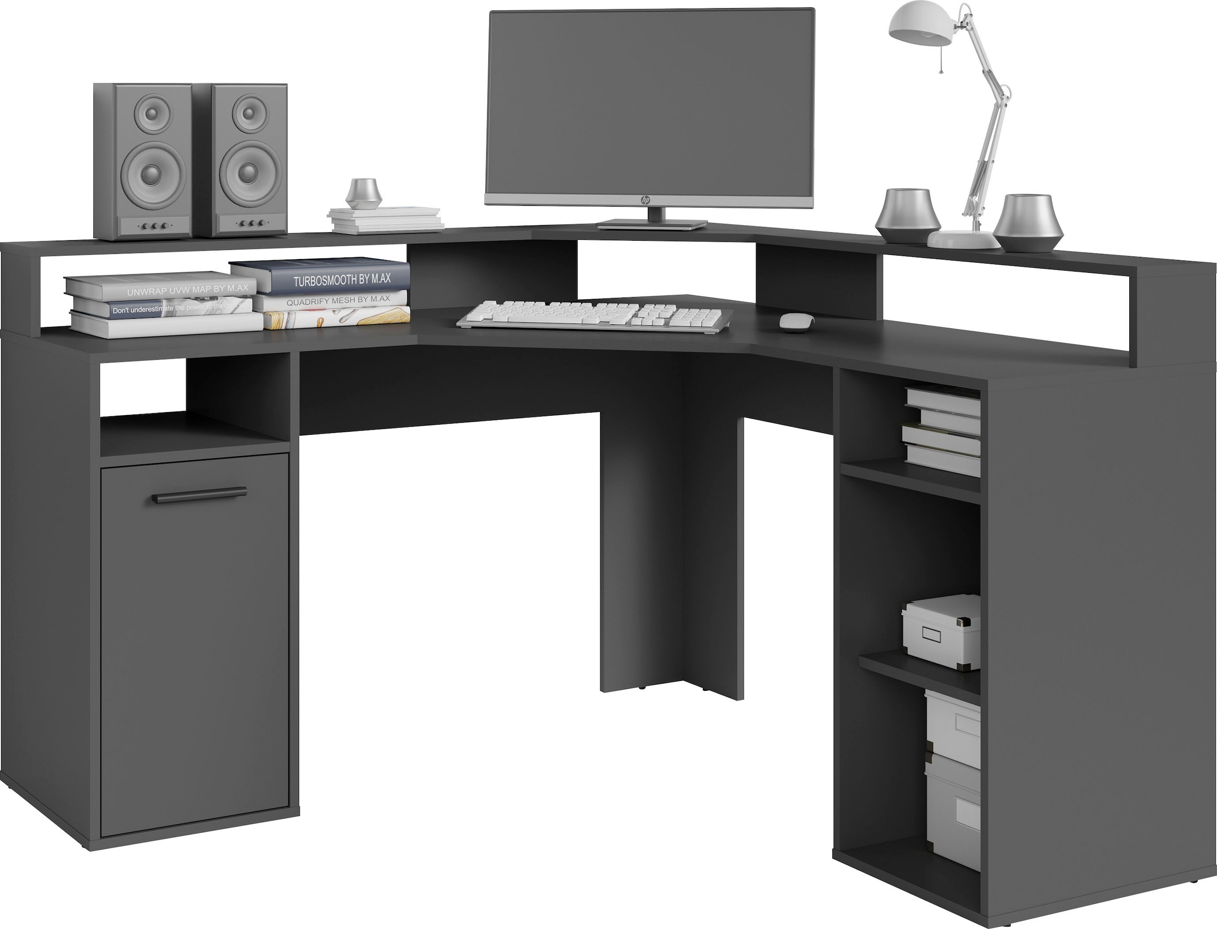 GOODproduct Gamingtisch »Fowey« Breite 139 cm, moderner Eck-Schreibtisch