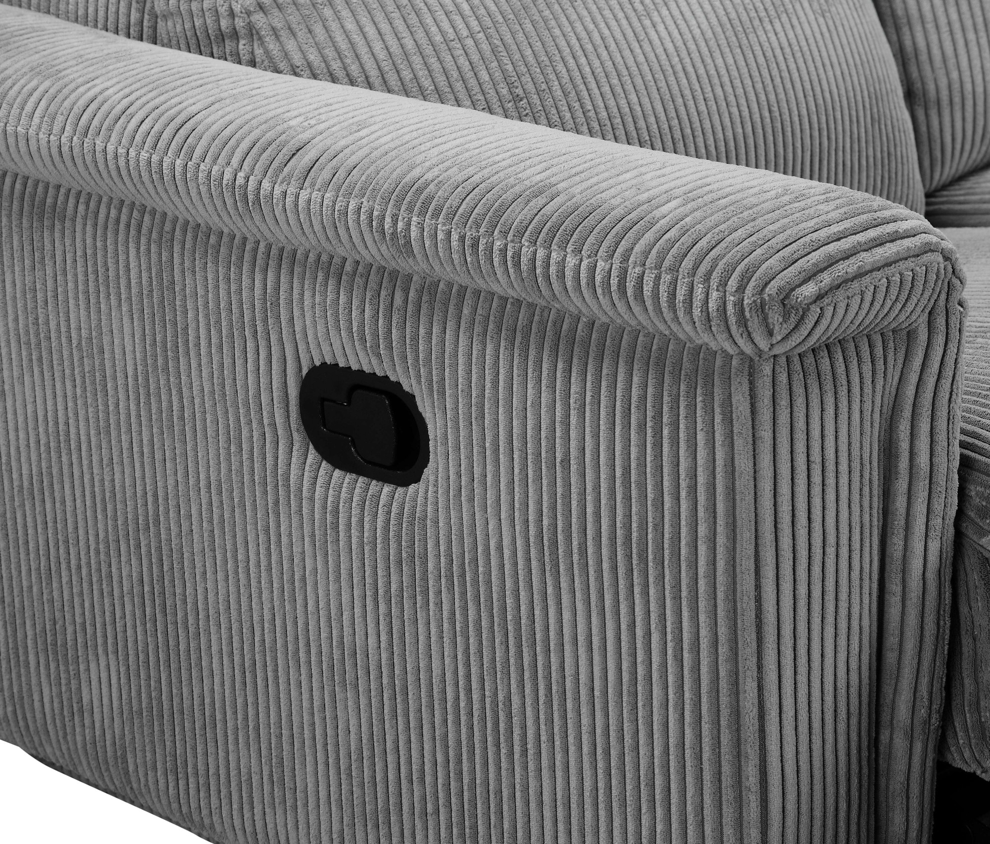GOODproduct 3-Sitzer »LUND Cord, B. 222cm, manuelle/elektrische Relaxfunktion in 2 Sitzen,« USB-C bei elektrischer Ausführung, Kopfteilverstellung
