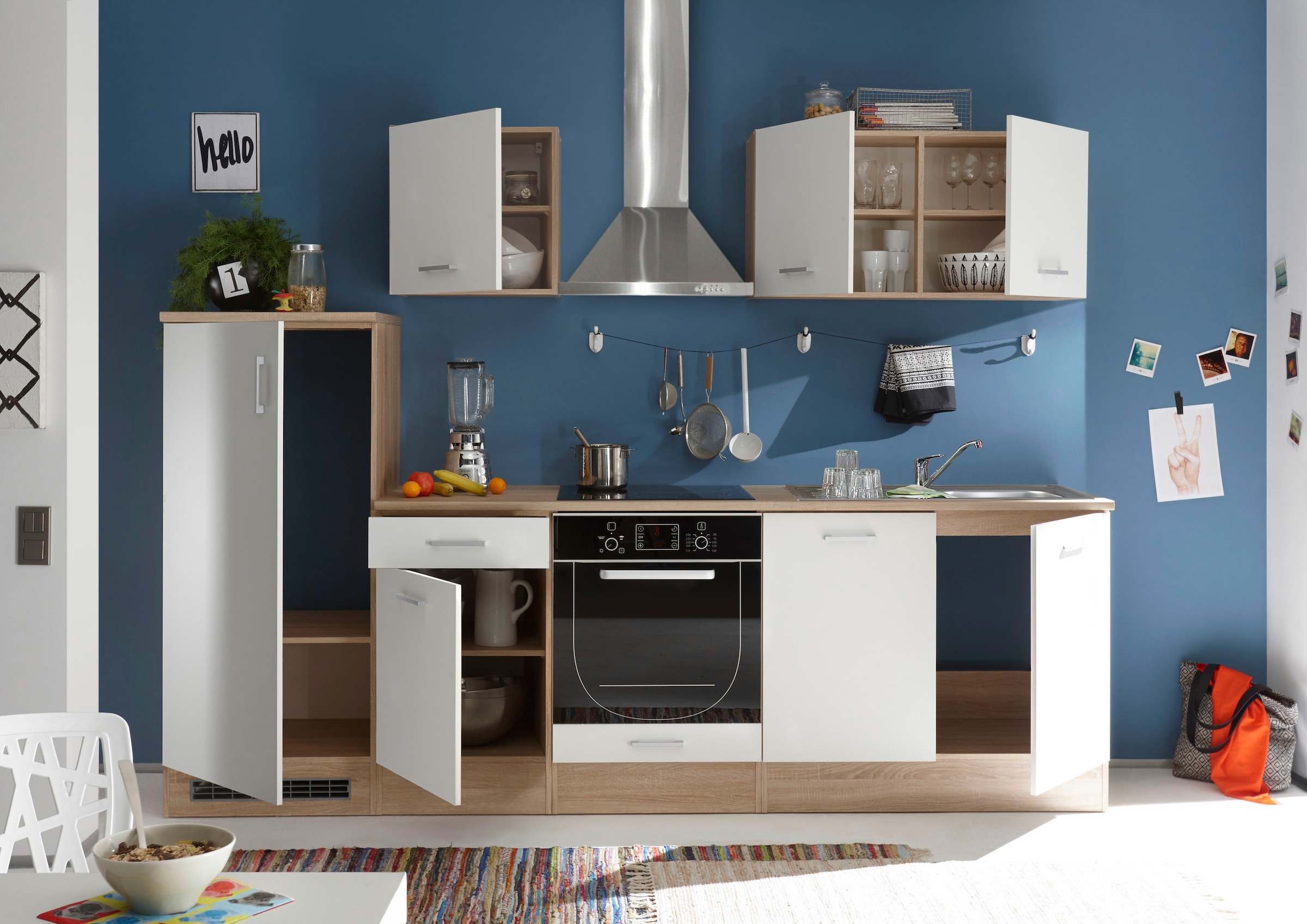 BASIC by Balculina Küchenzeile »Andy« Breite 270 cm, wahlweise mit E-Geräten