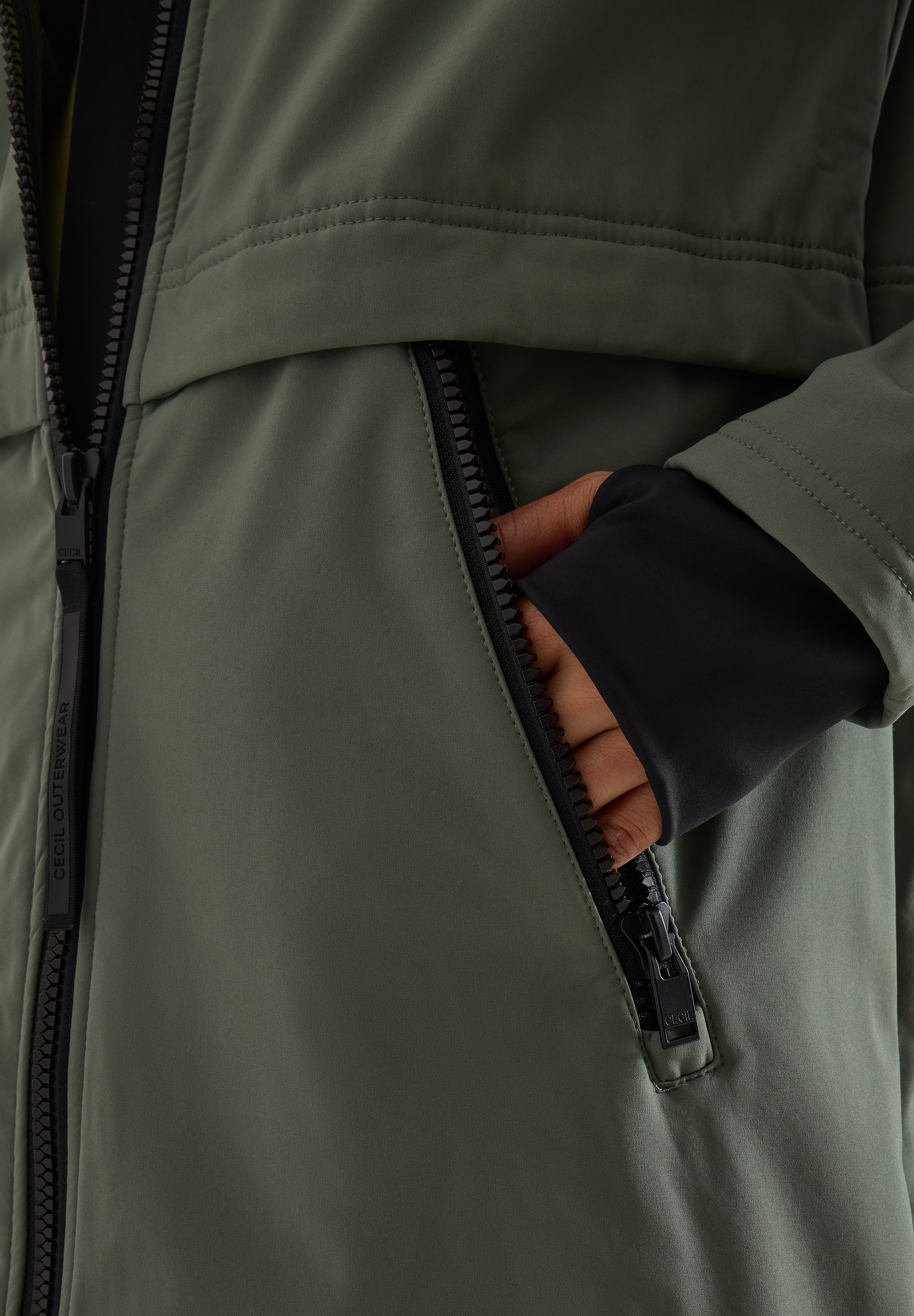 Cecil Manteau softshell avec capuche, déperlant, softshell