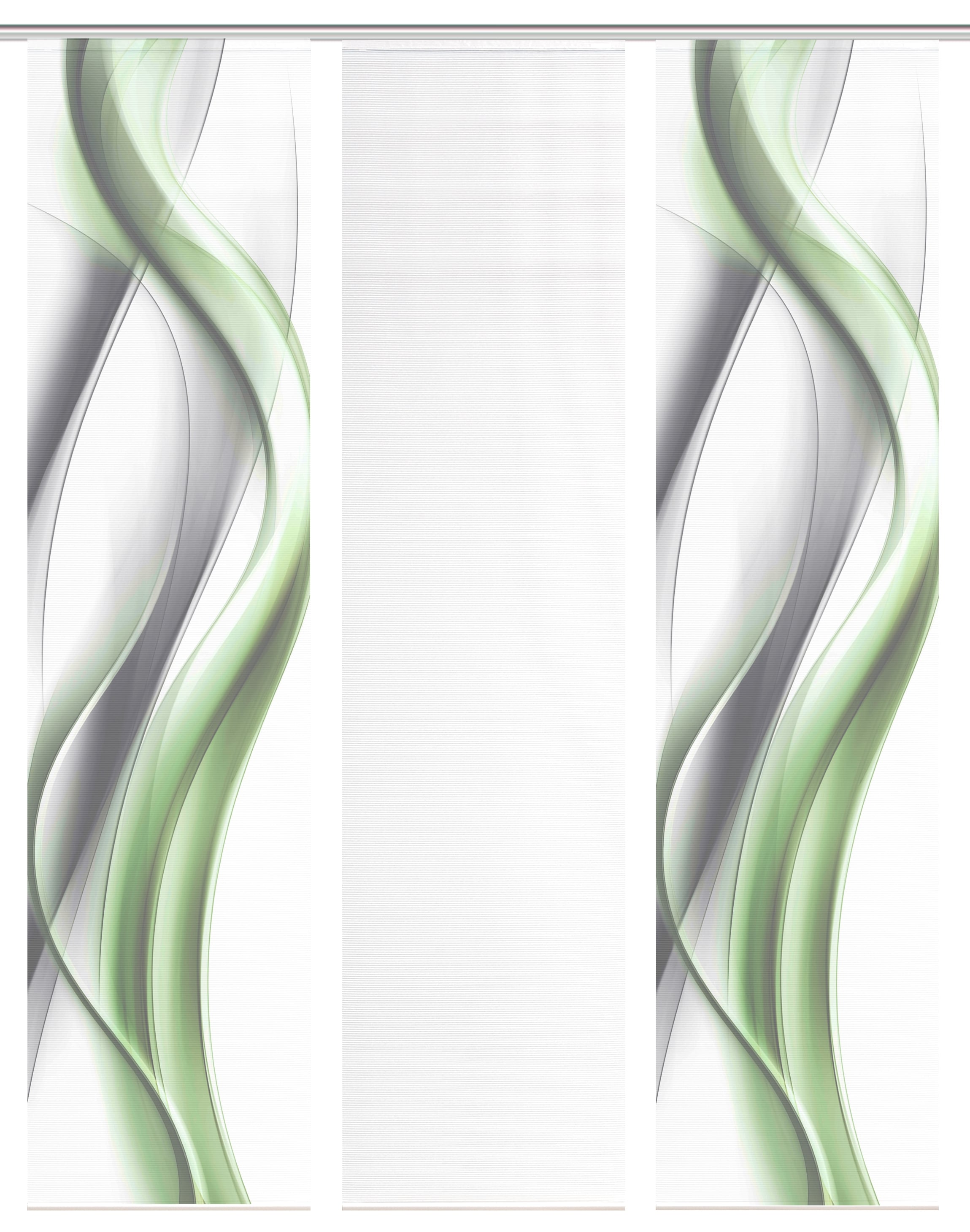 Vision S Rideau coulissant »CARA« Support de panneau 3 cuis tlg. rideau coulissant, aspect bambou, impression numérique, SET