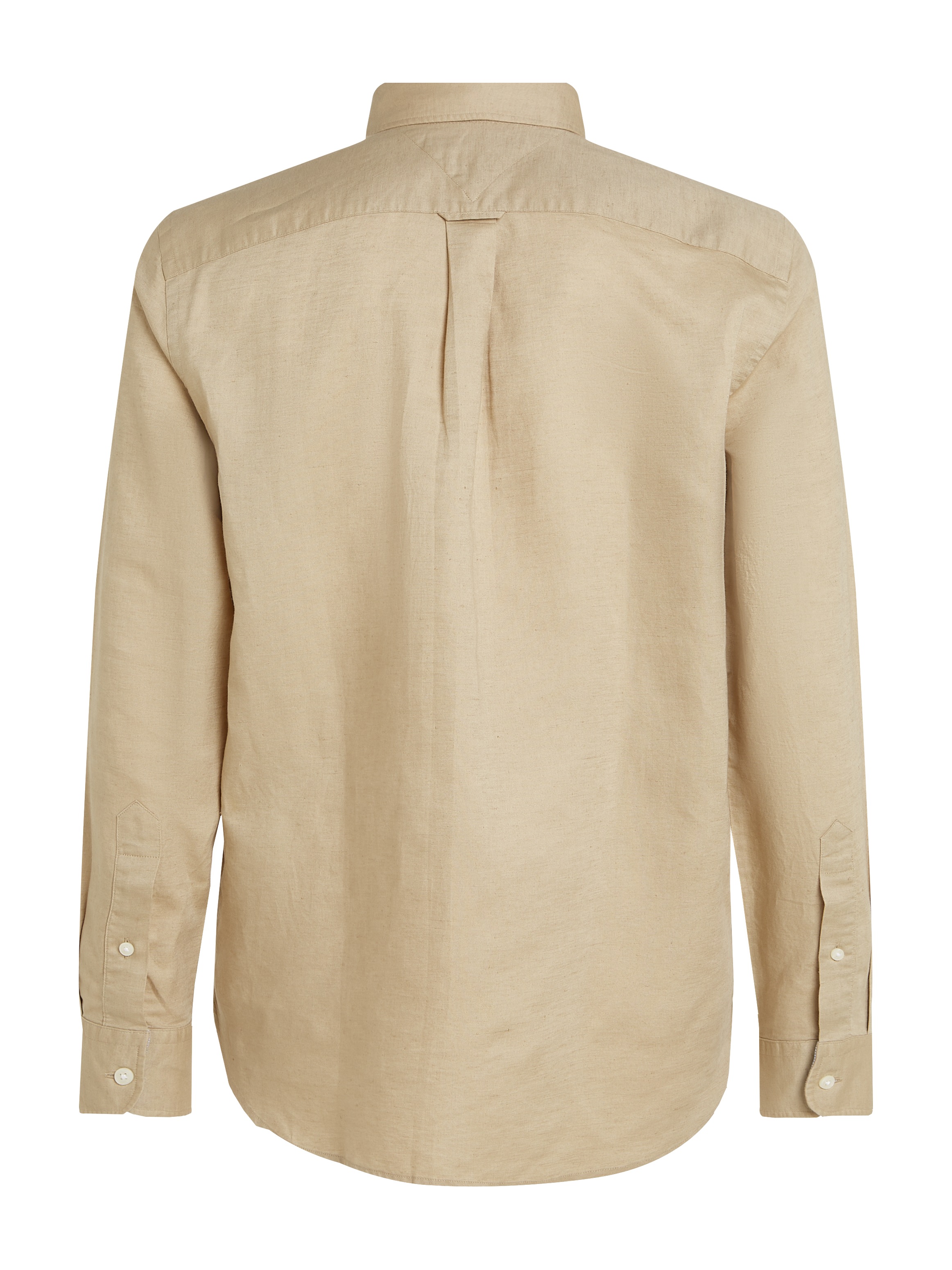 Tommy Hilfiger Chemise à manches longues »LINEN BLEND SOLID Regular Fit SHIRT« avec col boutonné