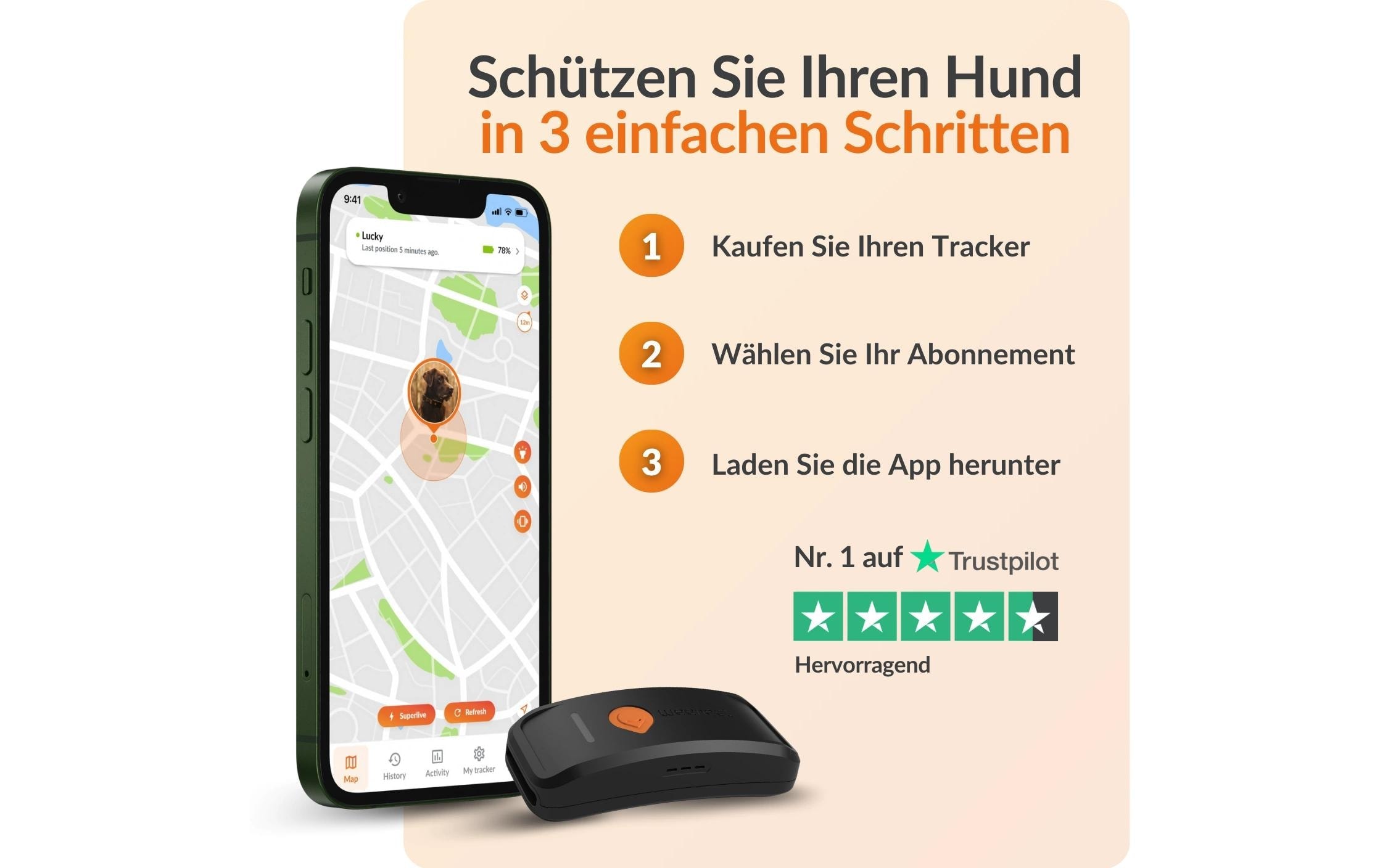   GPS-Hundetracker »Weenect für Hunde XT ohne Halsband«