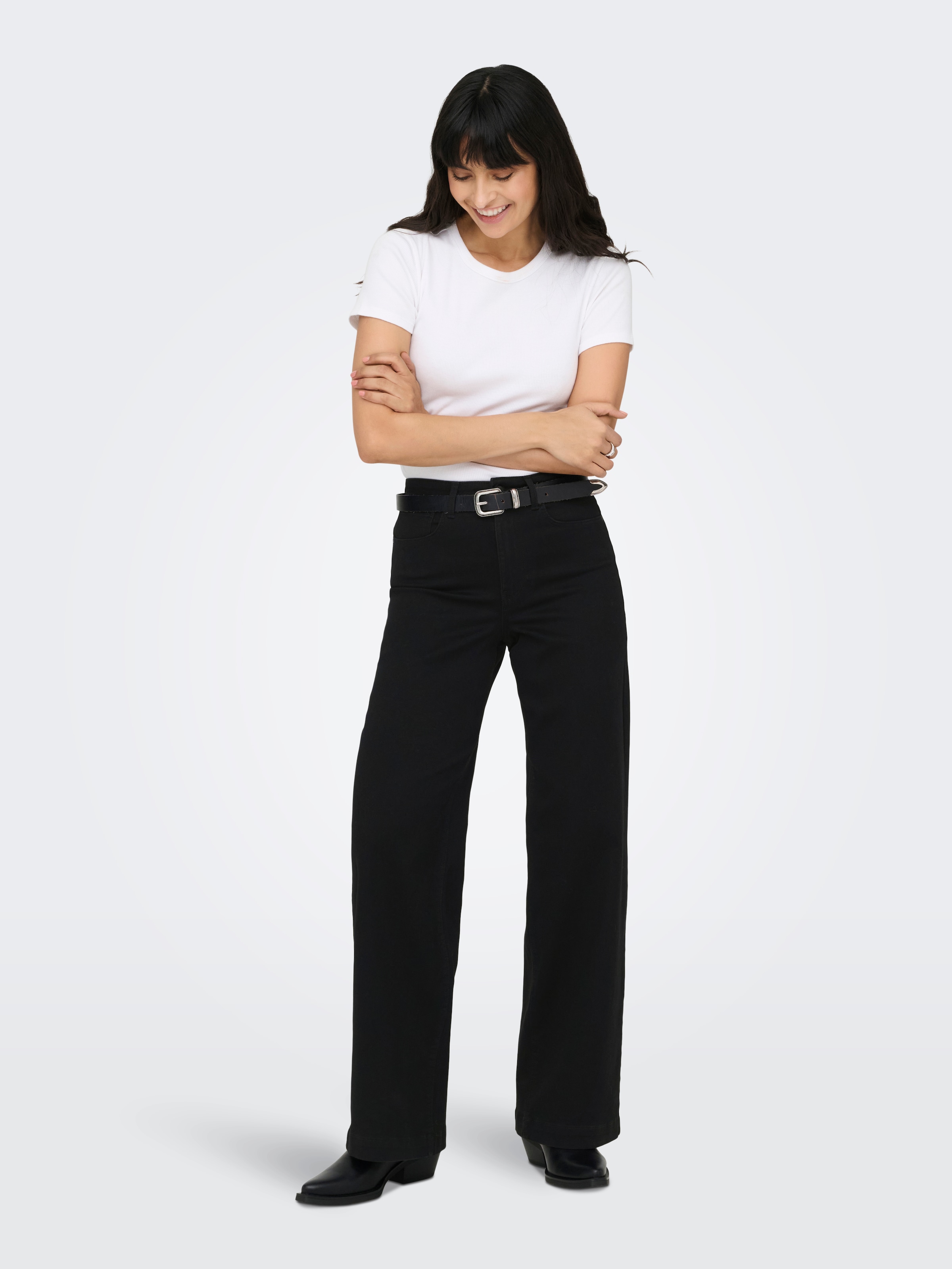 ONLY High-waist-Jeans »ONLMADISON-ROYAL HW WIDE DNM PIM600«
