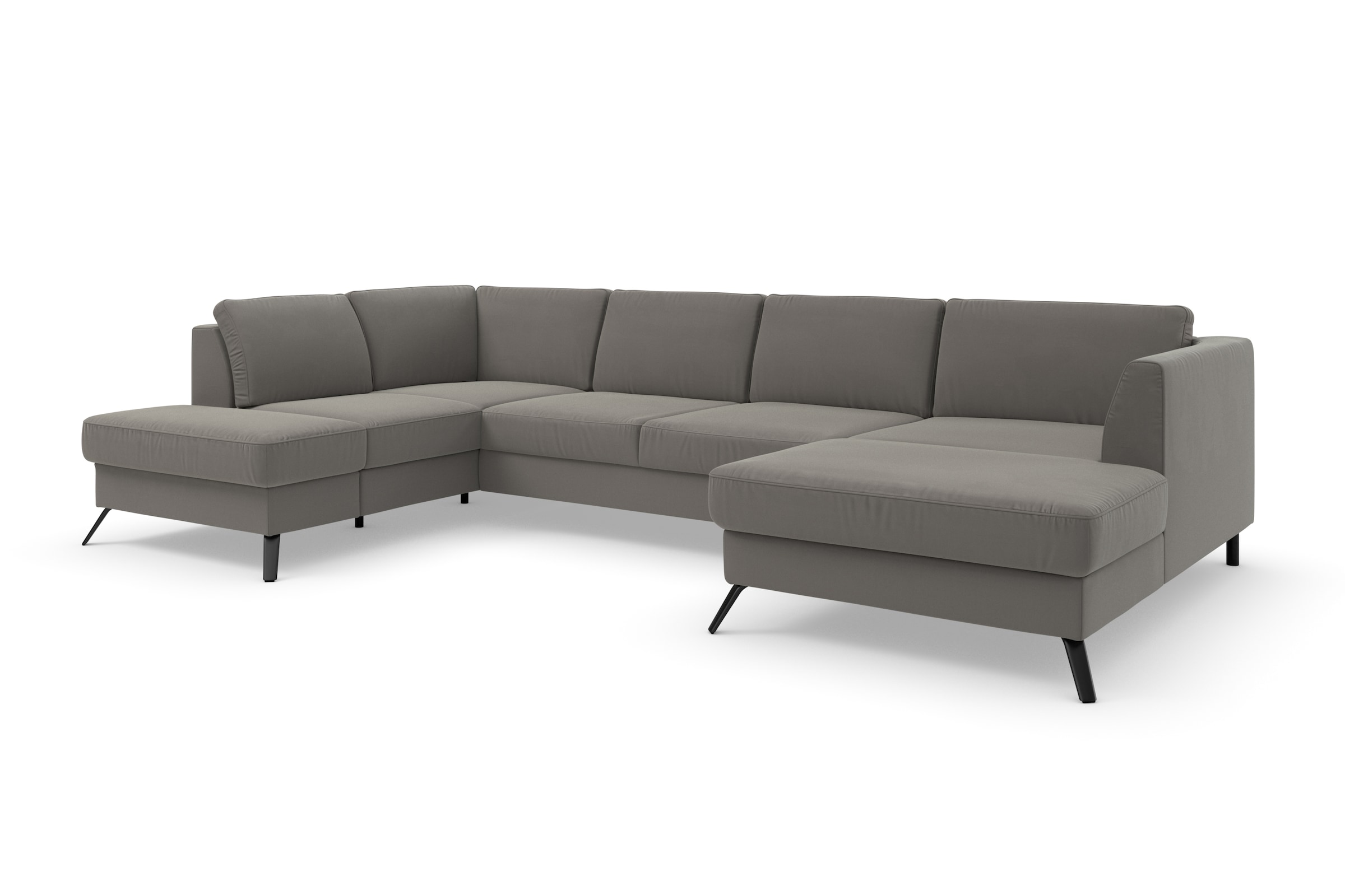 sit&more Paysage de salon »Olsen U-Form« inklusive Sitztiefenverstellung, wahlweise mit Bettfunktion, 15cm hoch