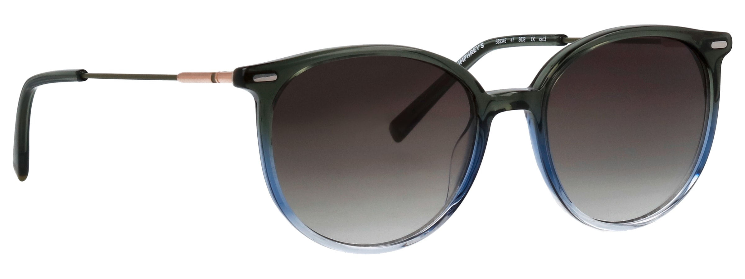 HUMPHREY´S eyewear Lunettes de soleil »Modell 585345« forme carrée/angulaire, inscription logo sur le support, monture combinée